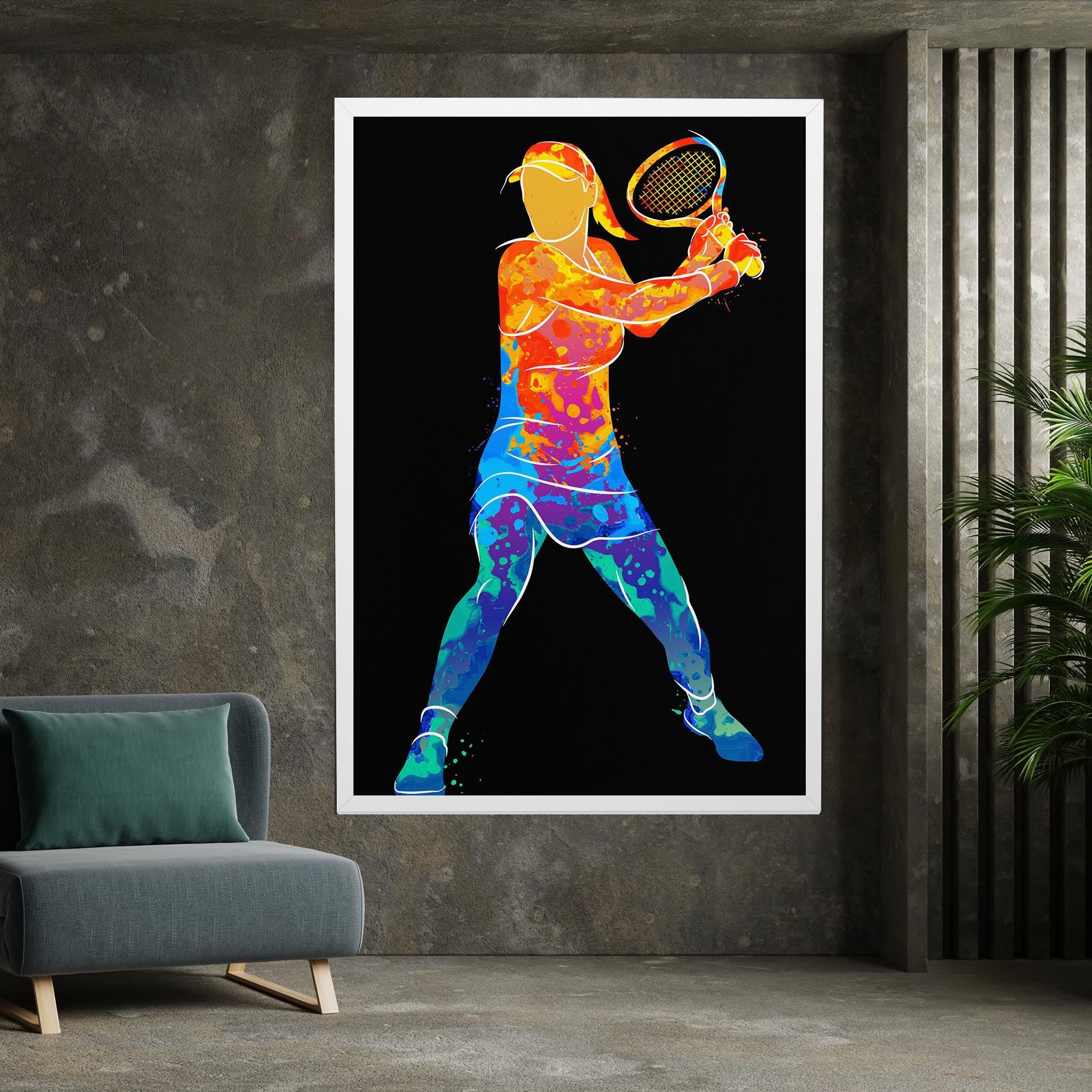Green Orange Tennis mockup 7