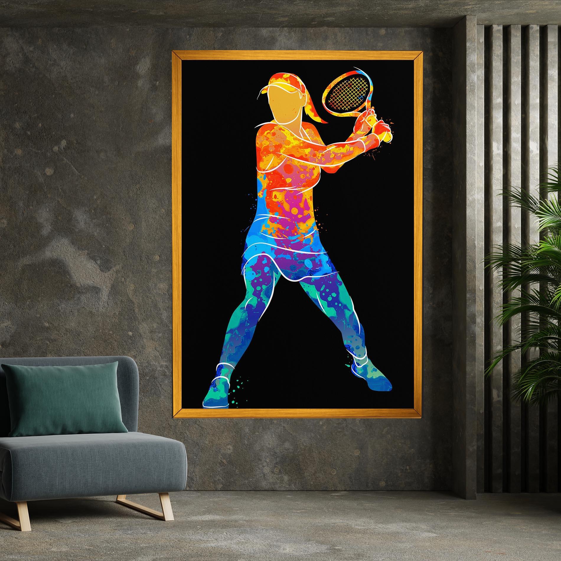 Картина на платно Green Orange Tennis mockup 7