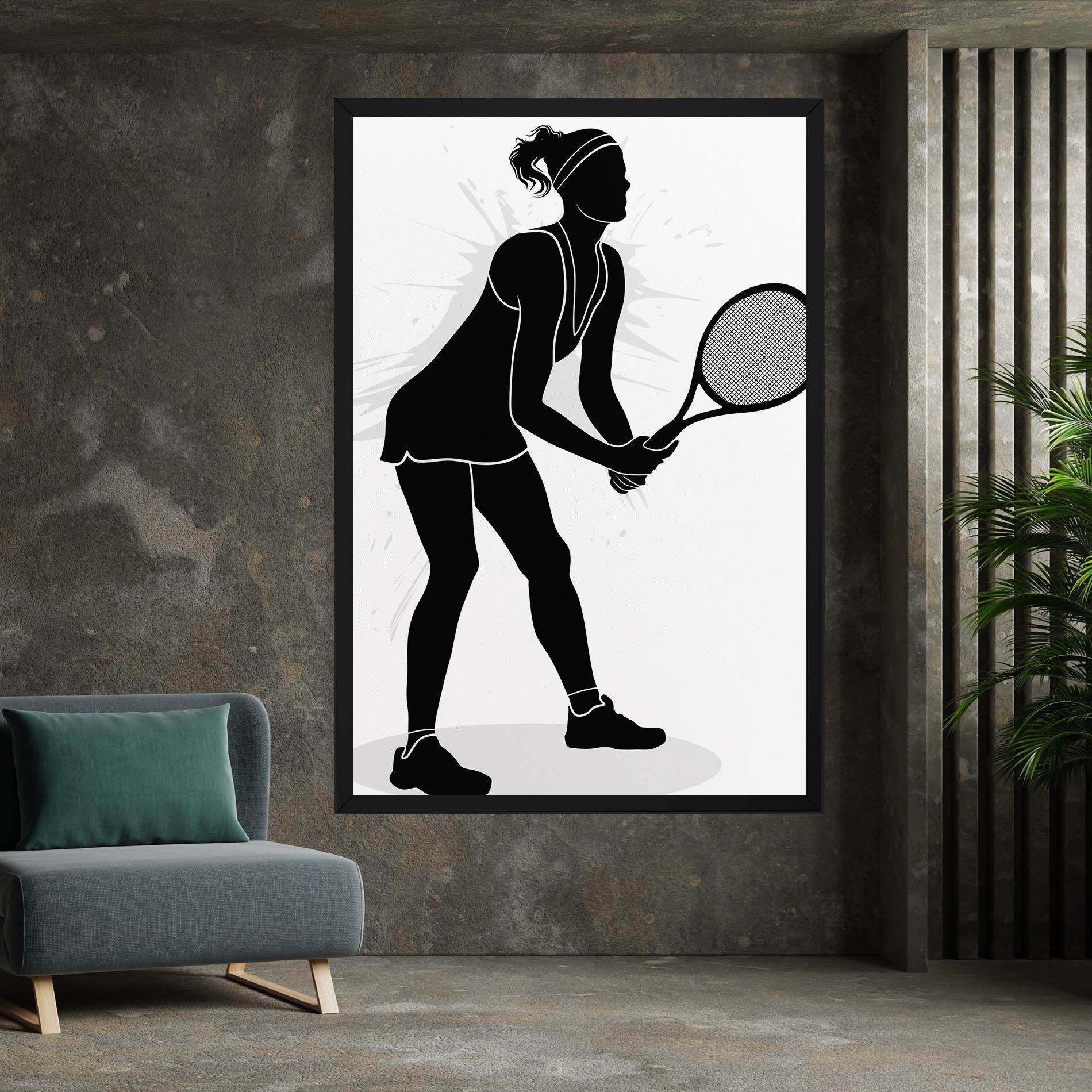 Картина на платно Female Tennis Player mockup 7