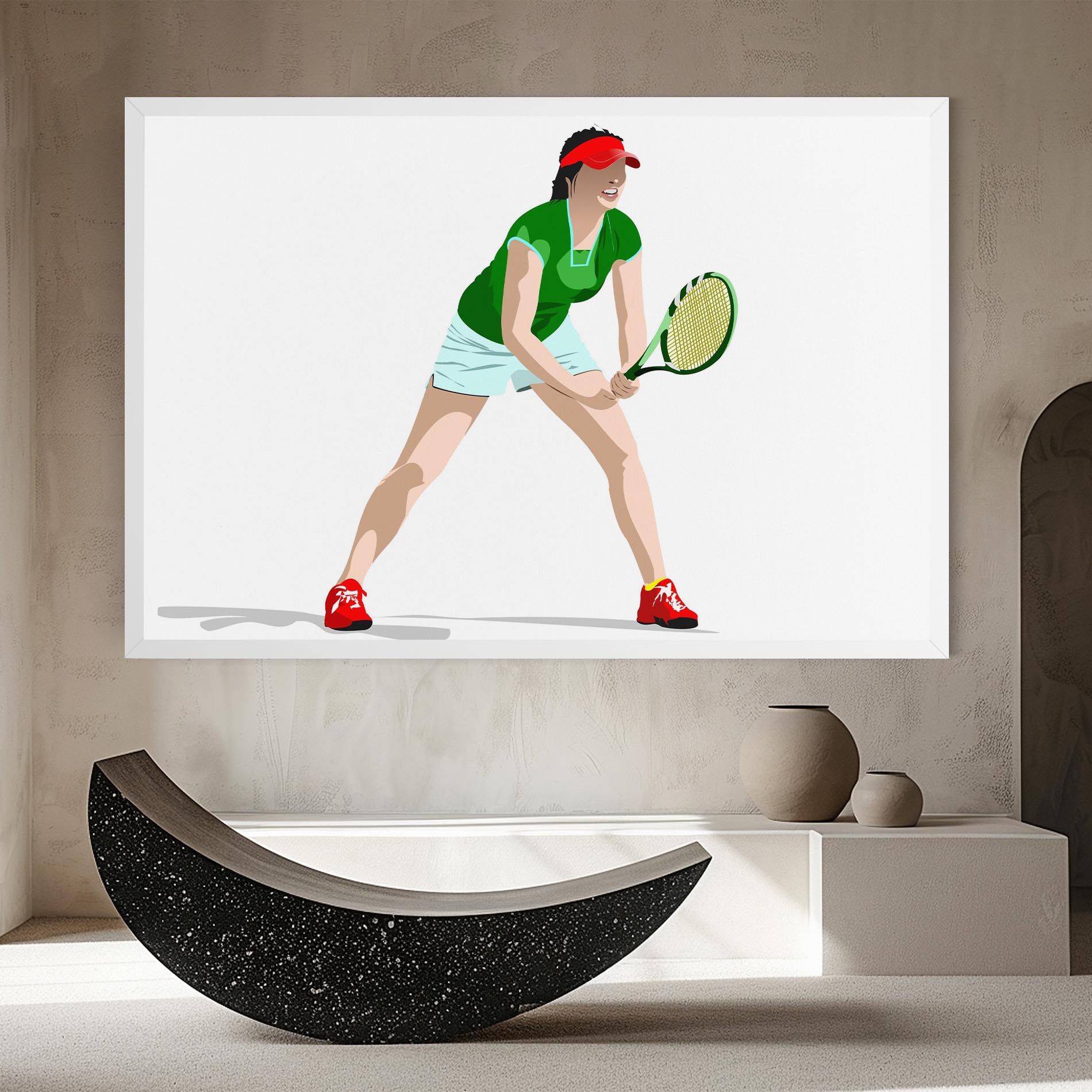 Green Tennis Racket mockup 8