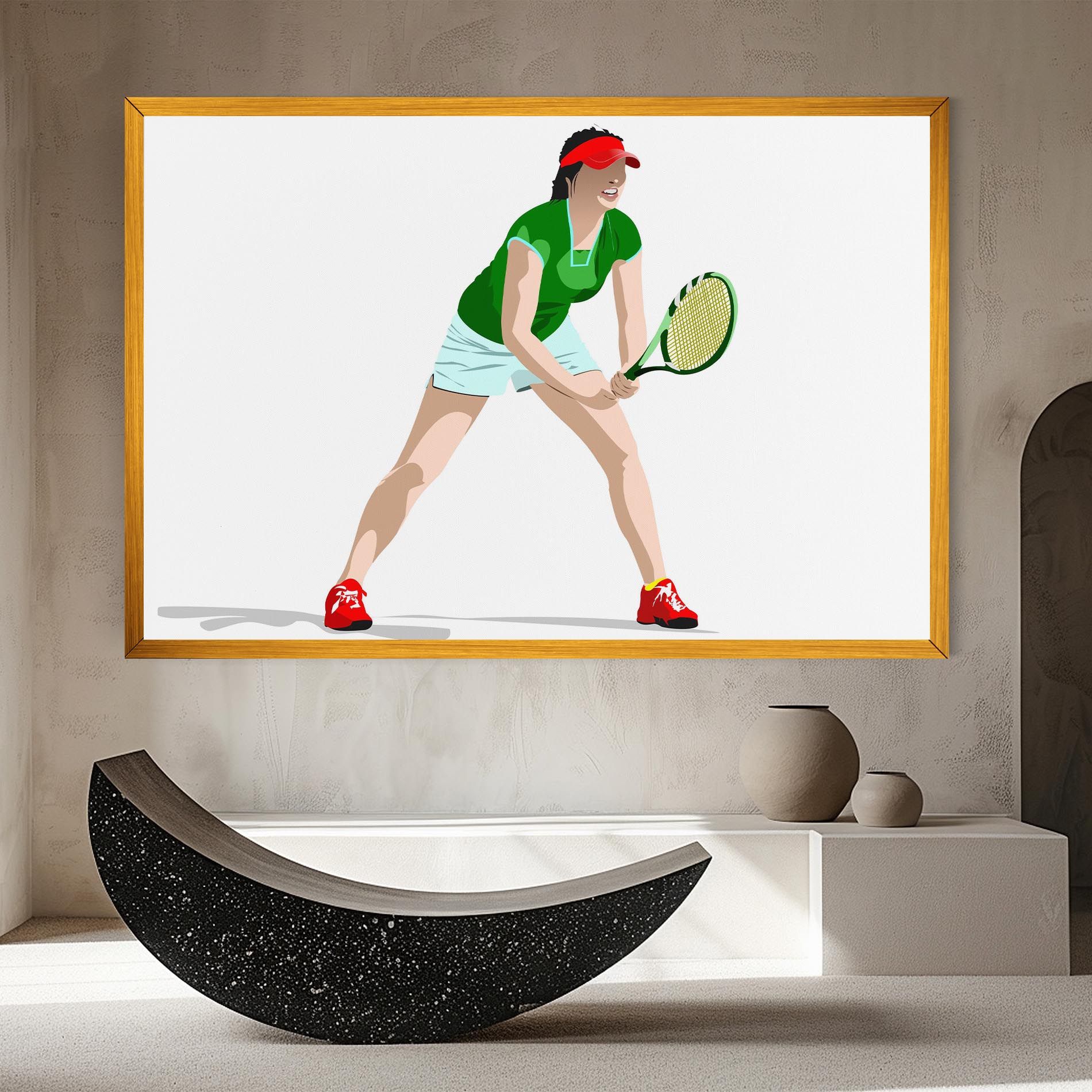 Green Tennis Racket mockup 8