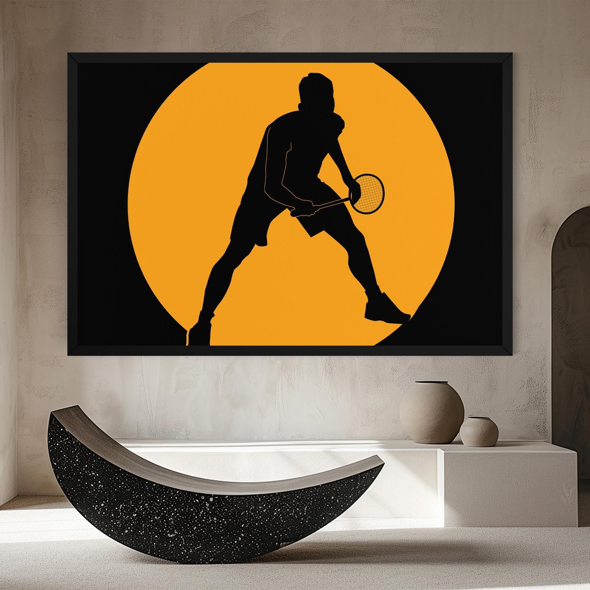 Картина на платно Orange Tennis mockup 8