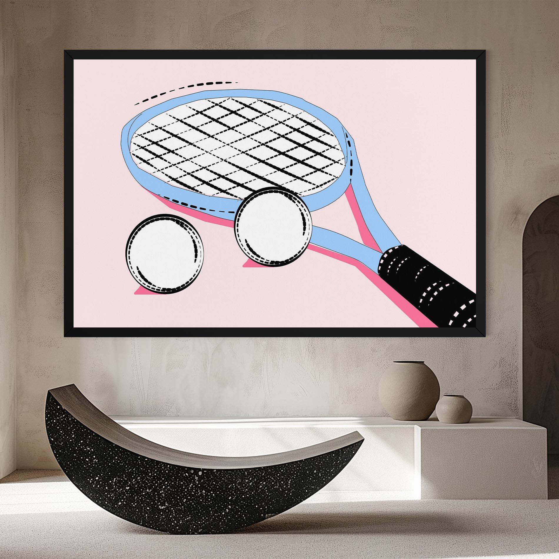 Картина на платно Pink Tennis mockup 8