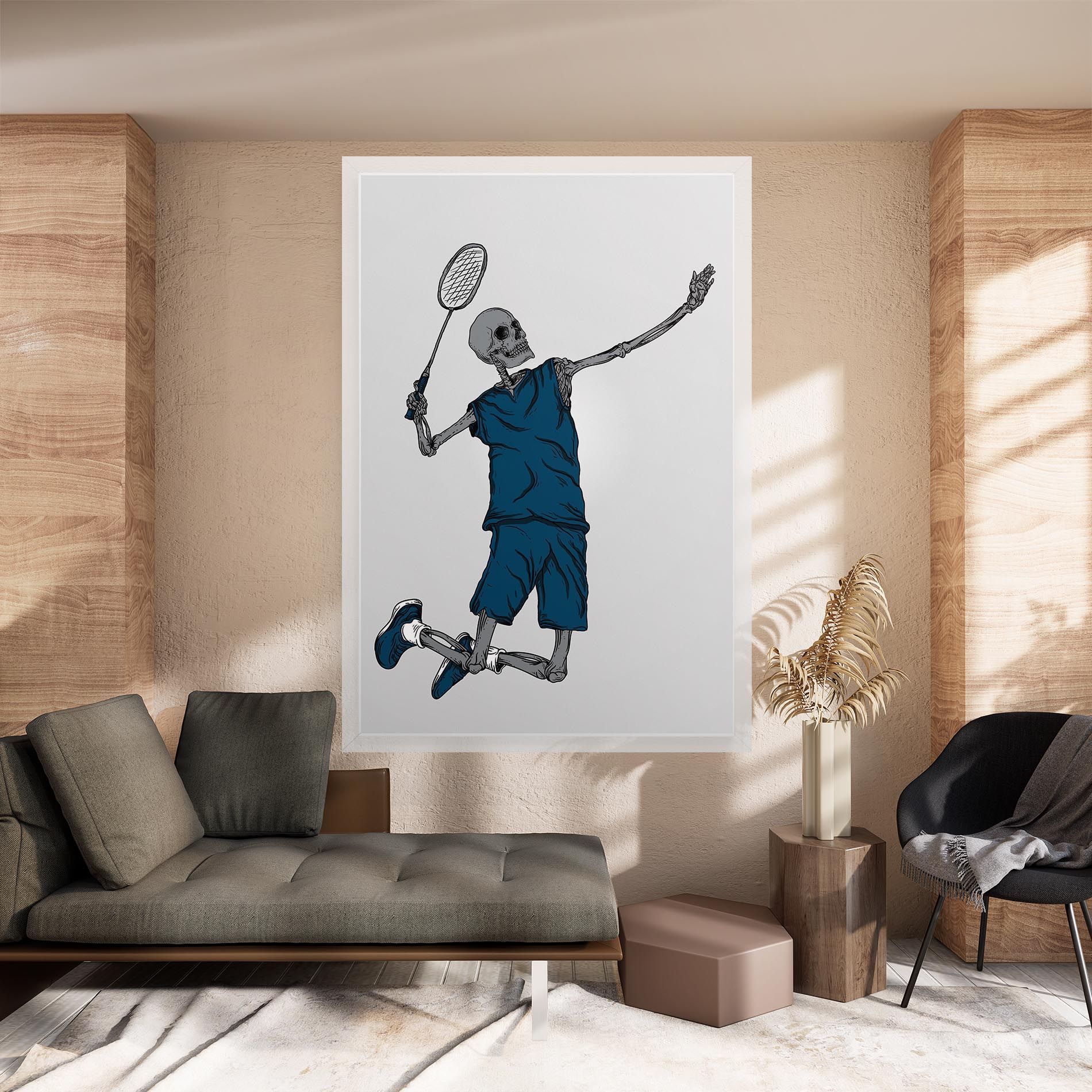 Blue Skull Tennis mockup 8