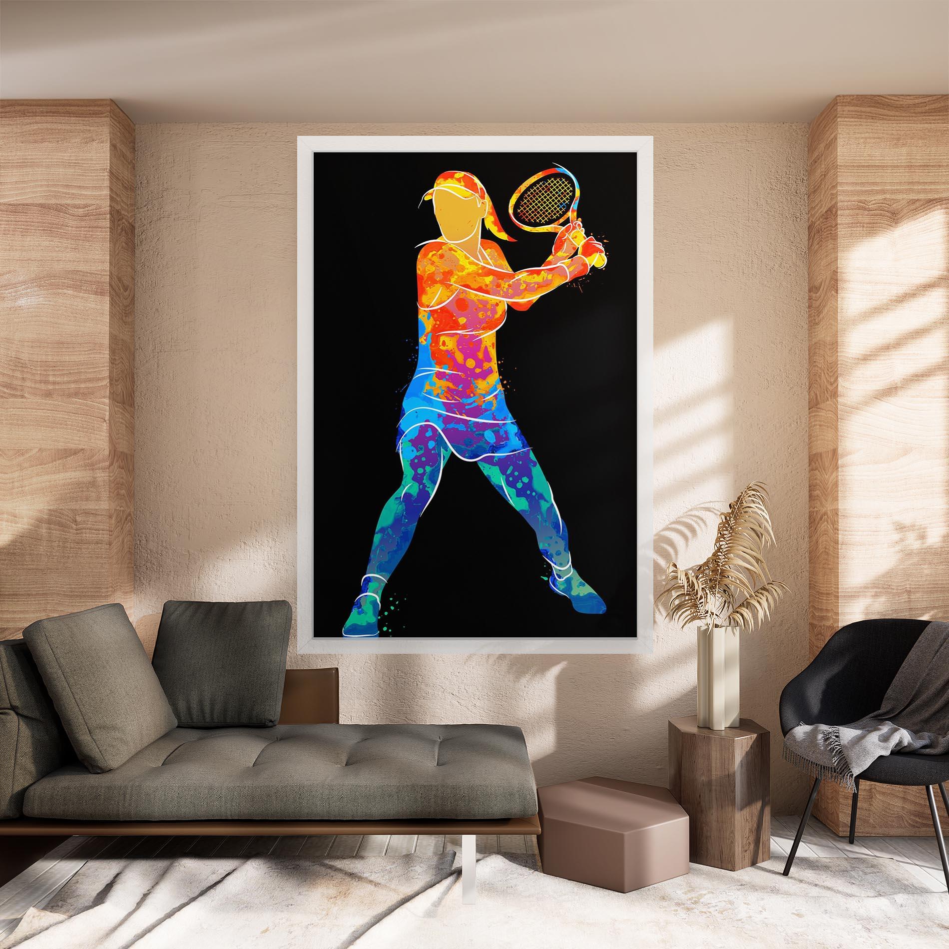 Картина на платно Green Orange Tennis mockup 8