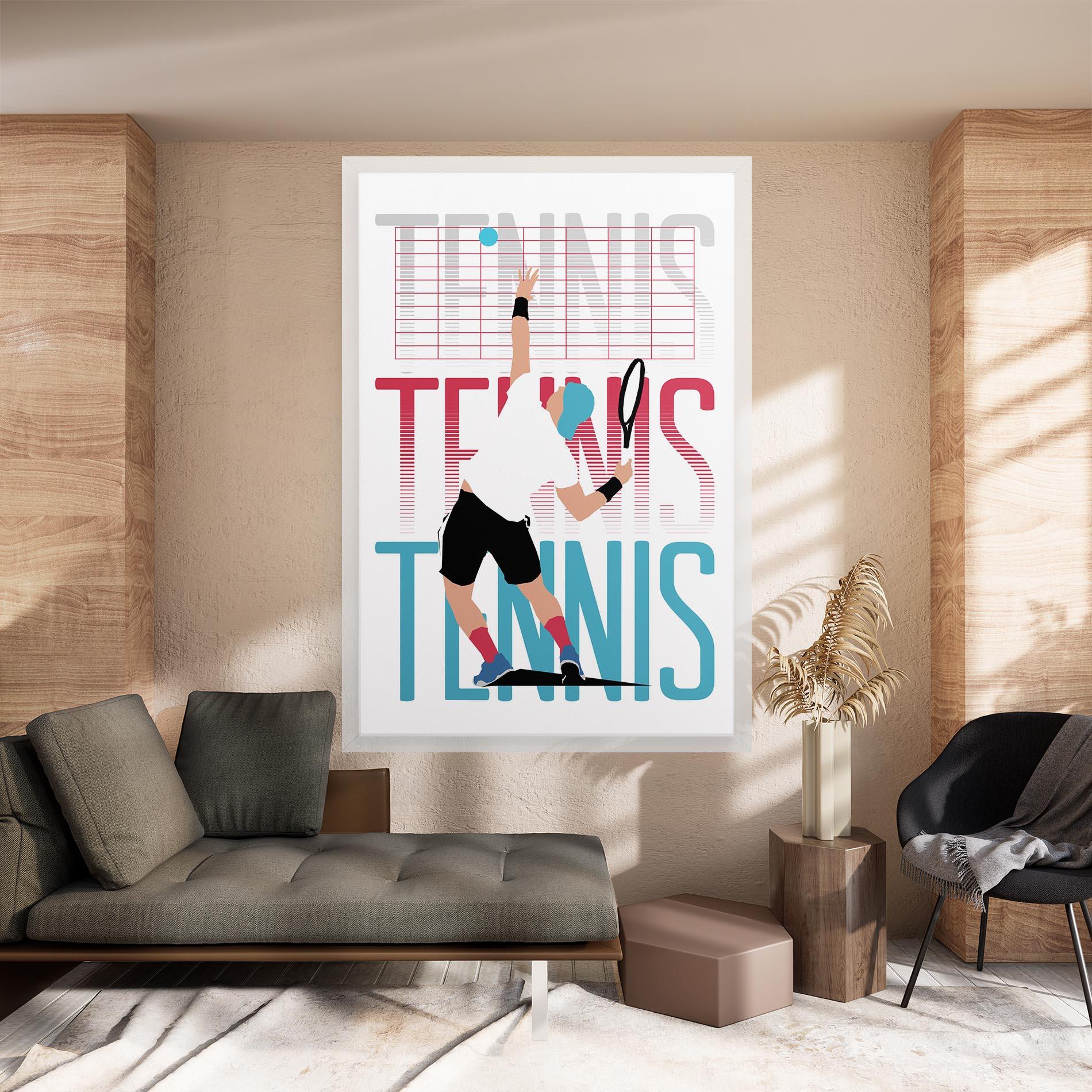 Картина на платно Tennis Ball Jump mockup 8