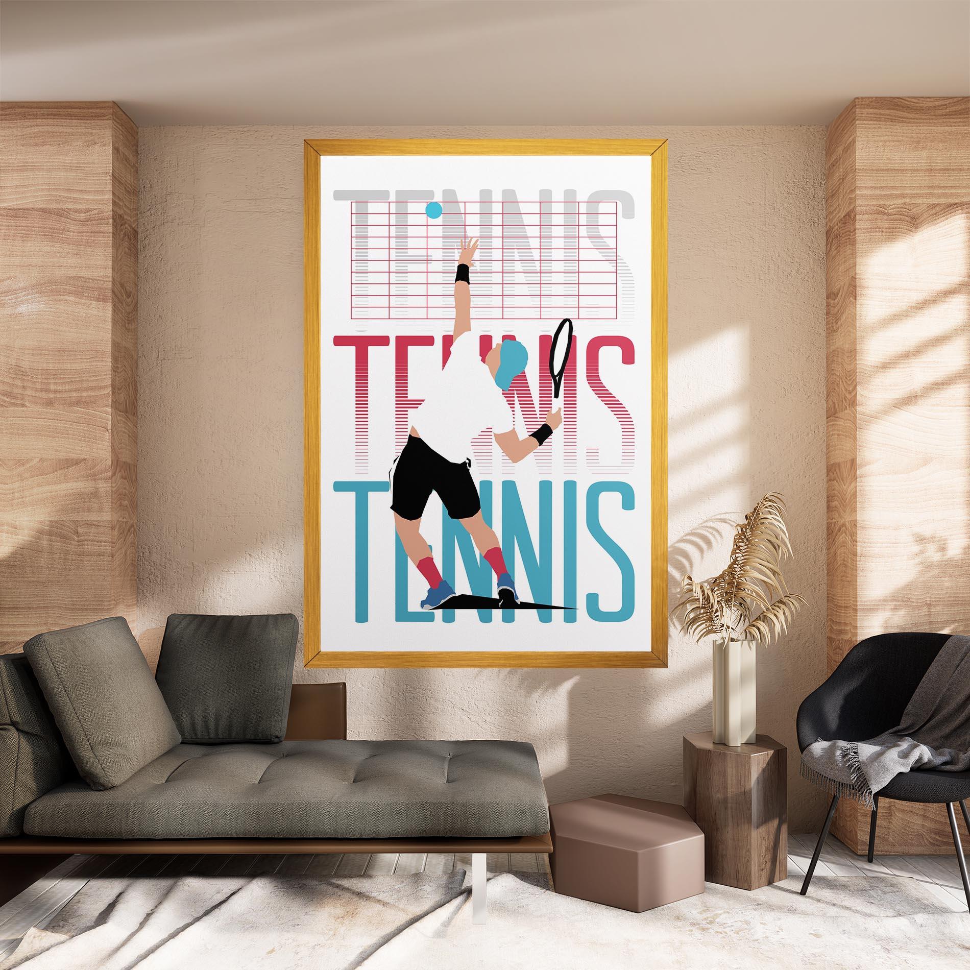 Картина на платно Tennis Ball Jump mockup 8
