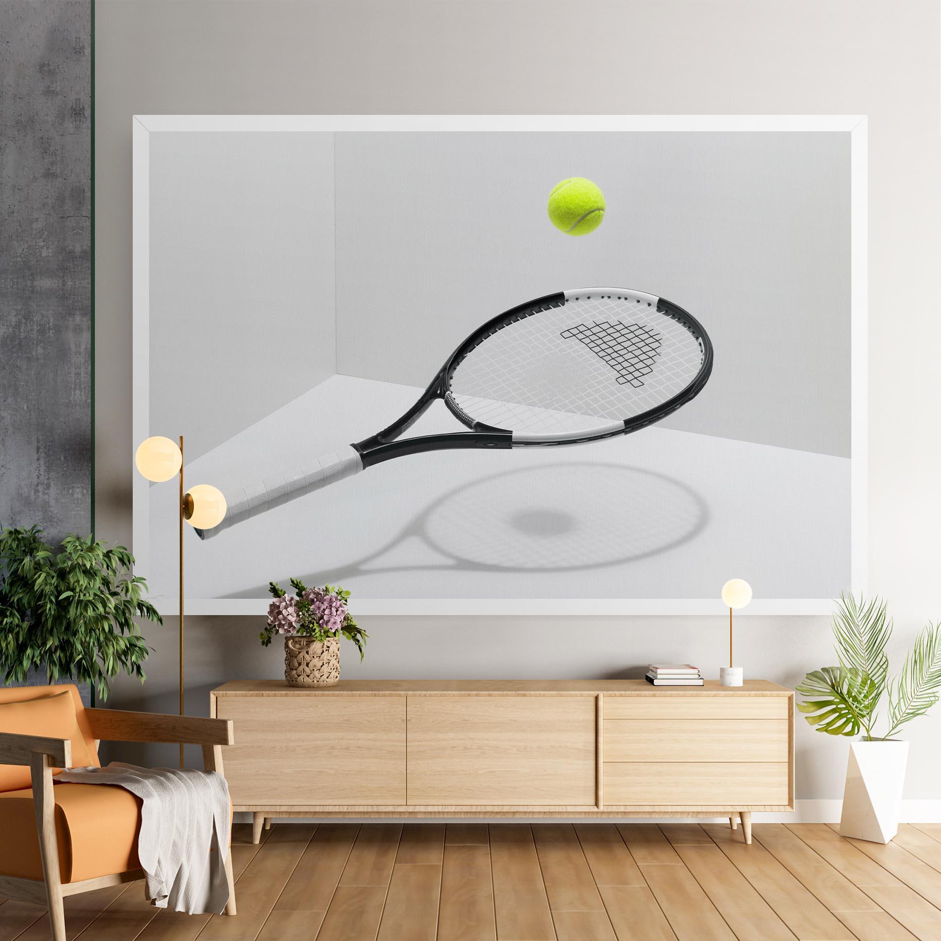 Картина на платно Floating Tennis Racket mockup 9
