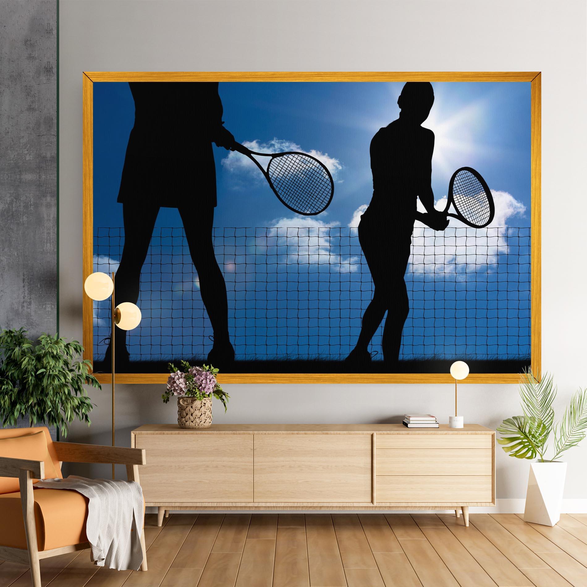 Картина на платно Blue Sky Tennis mockup 9