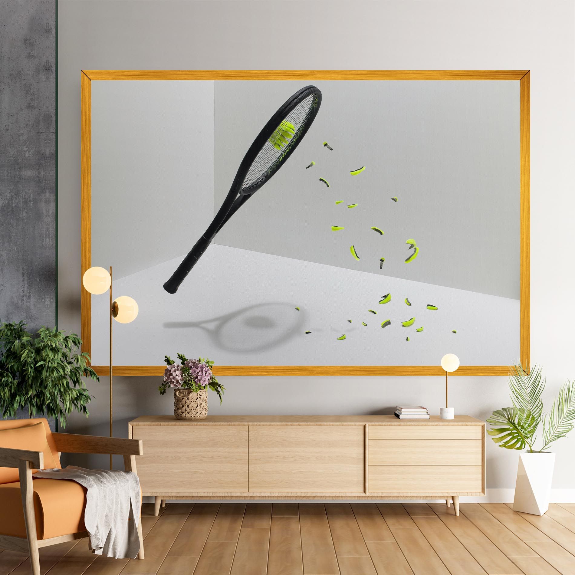 Broken Tennis Ball mockup 9