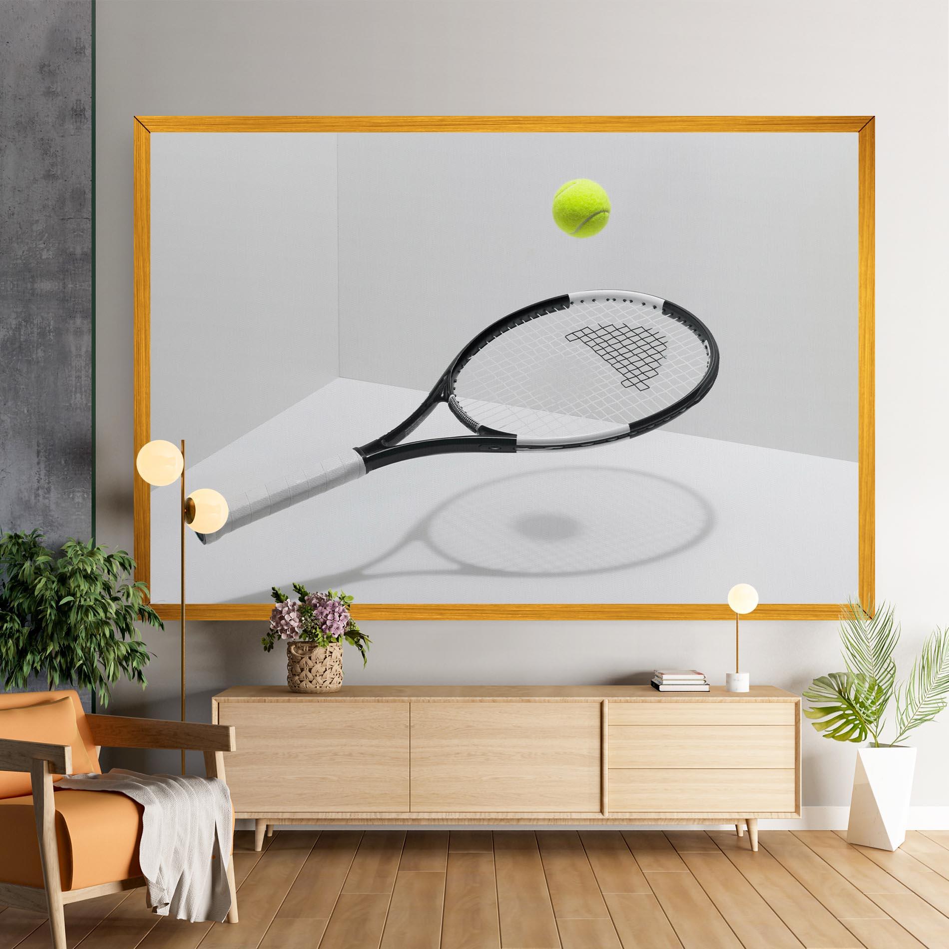 Картина на платно Floating Tennis Racket mockup 9