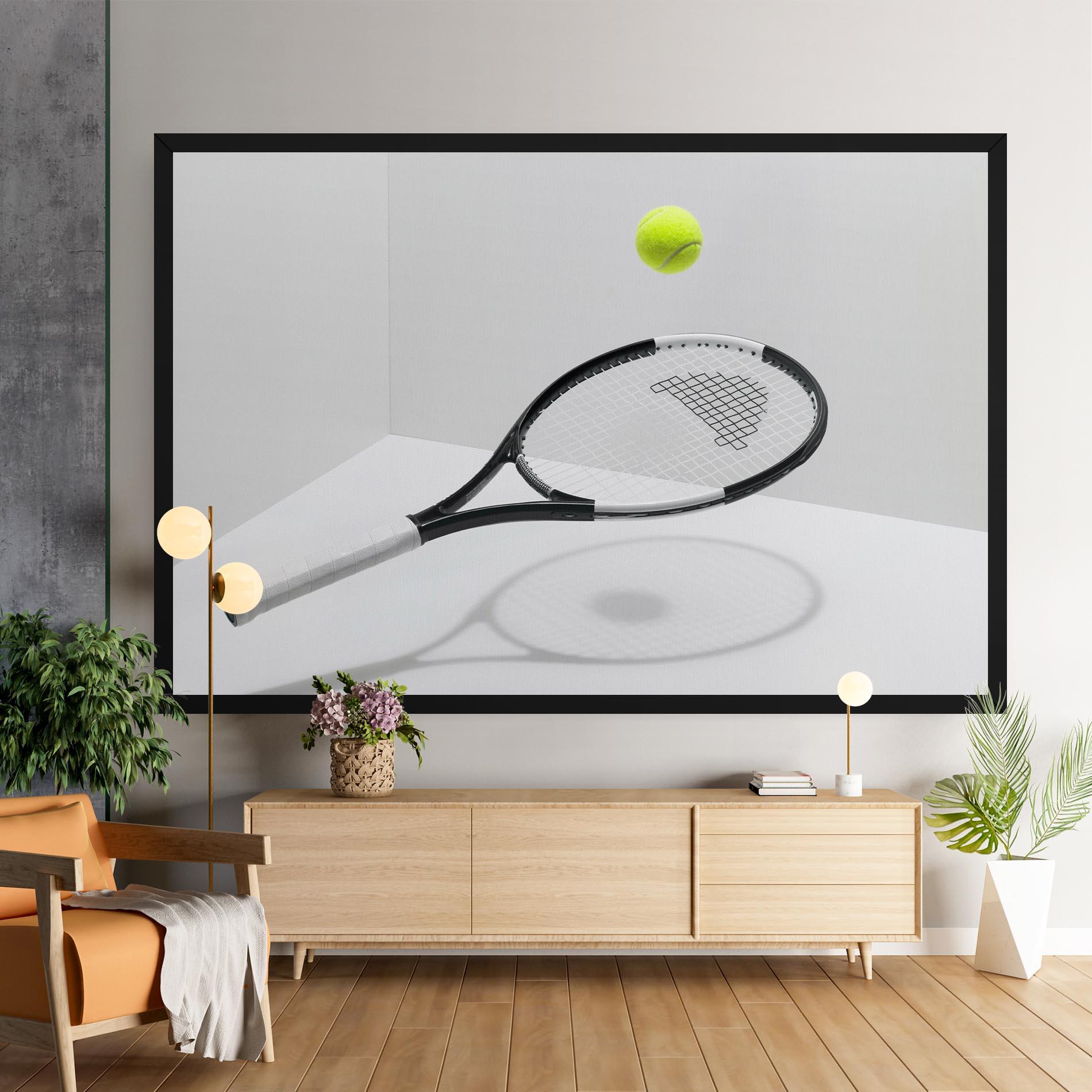 Картина на платно Floating Tennis Racket mockup 9