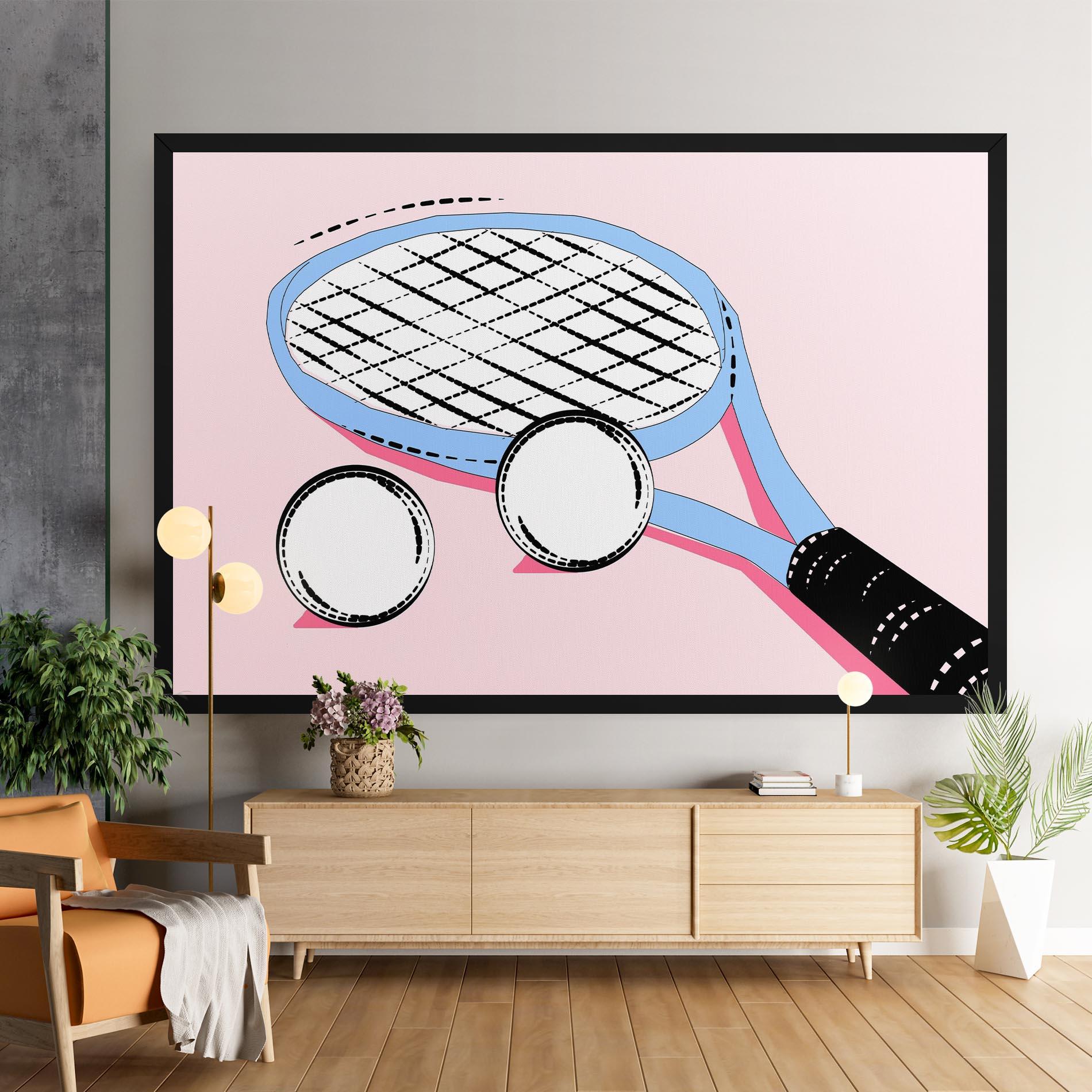 Картина на платно Pink Tennis mockup 9