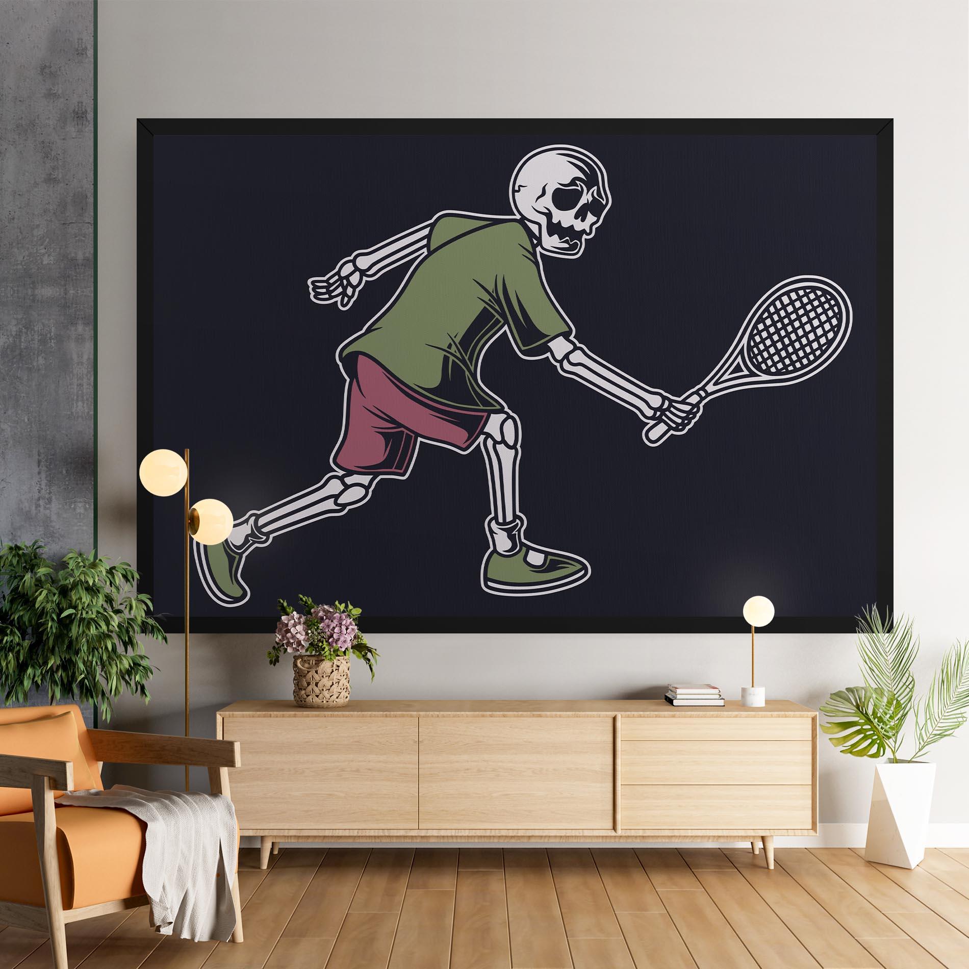 Картина на платно Skull Tennis mockup 9