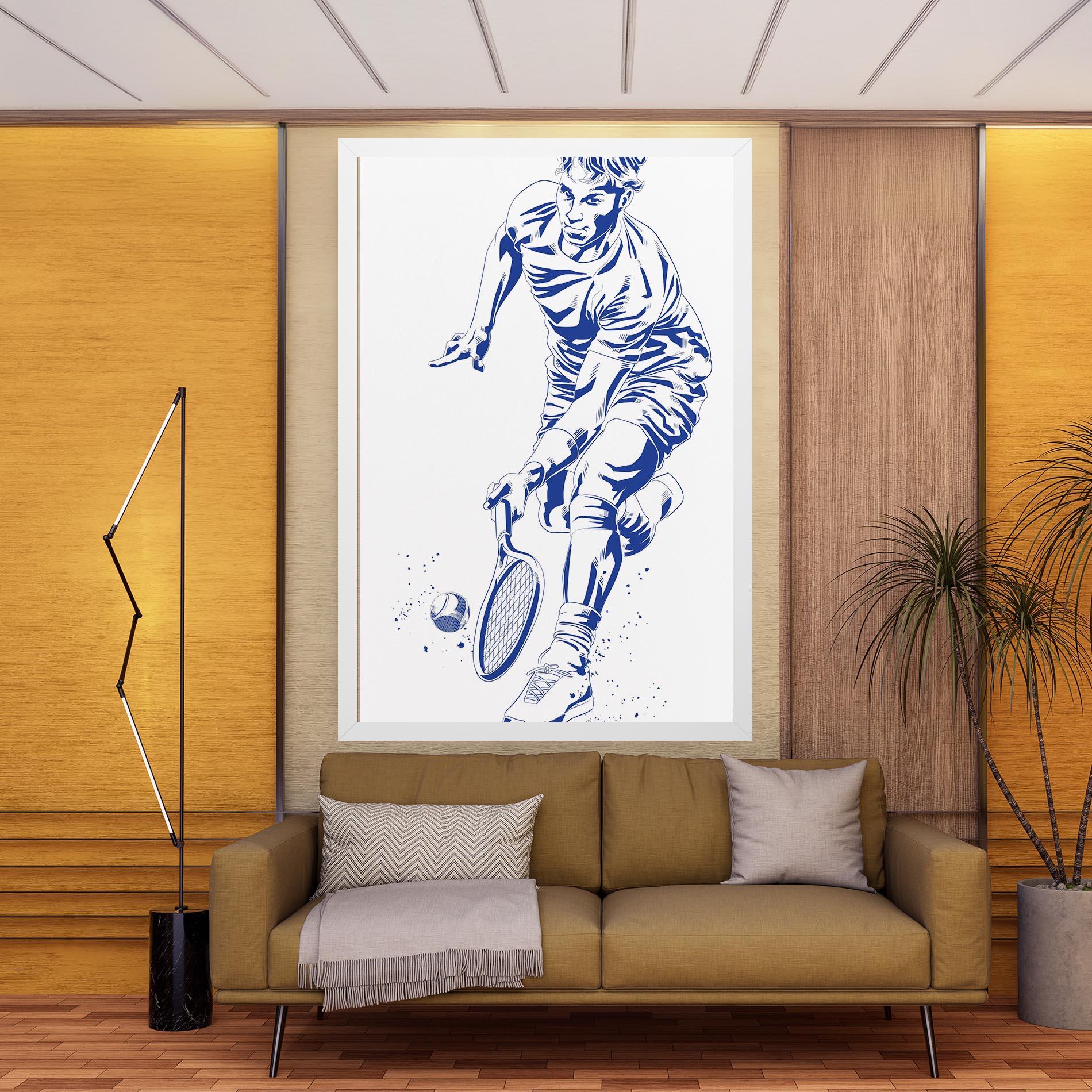 Картина на платно Blue Tennis mockup 9