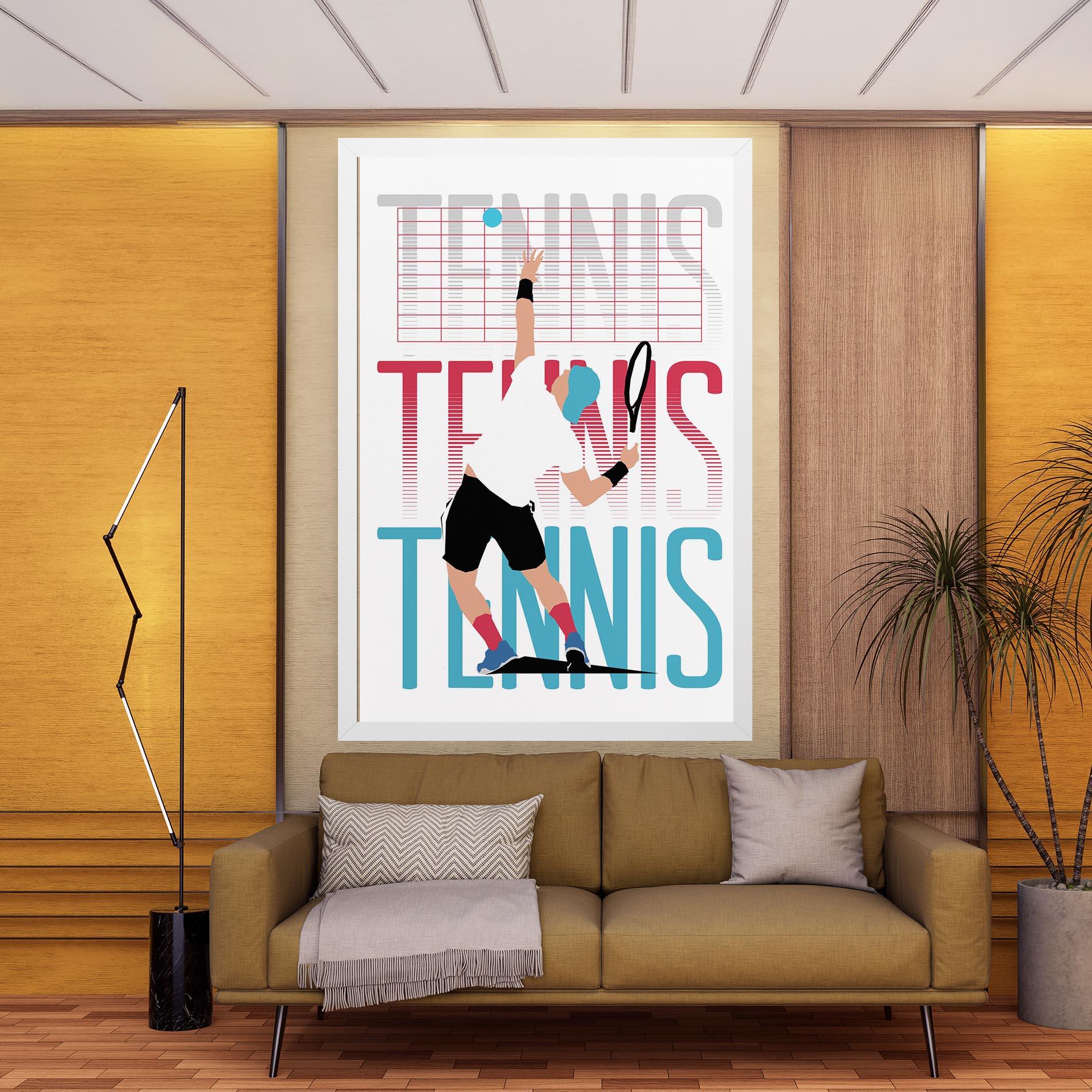 Картина на платно Tennis Ball Jump mockup 9
