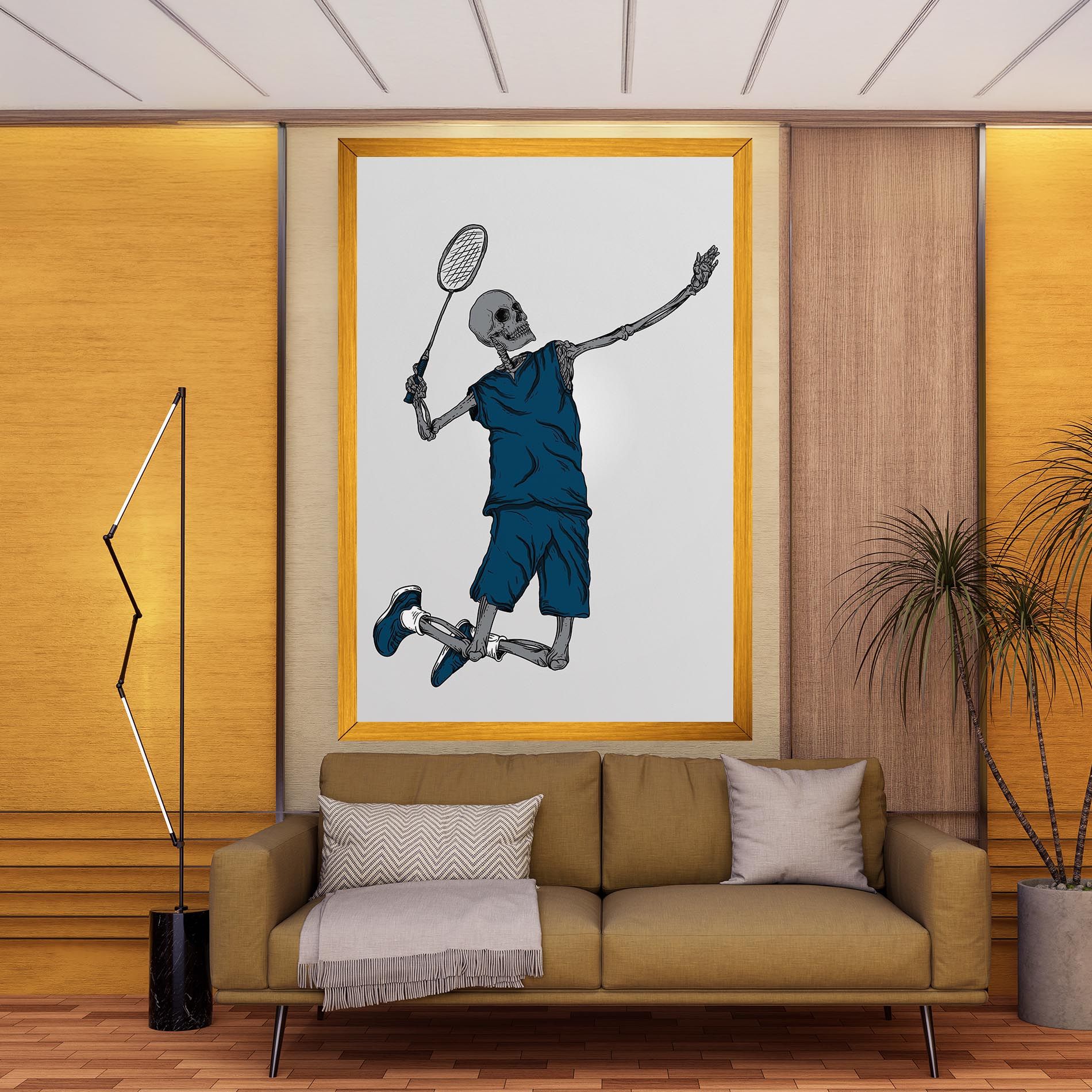 Blue Skull Tennis mockup 9