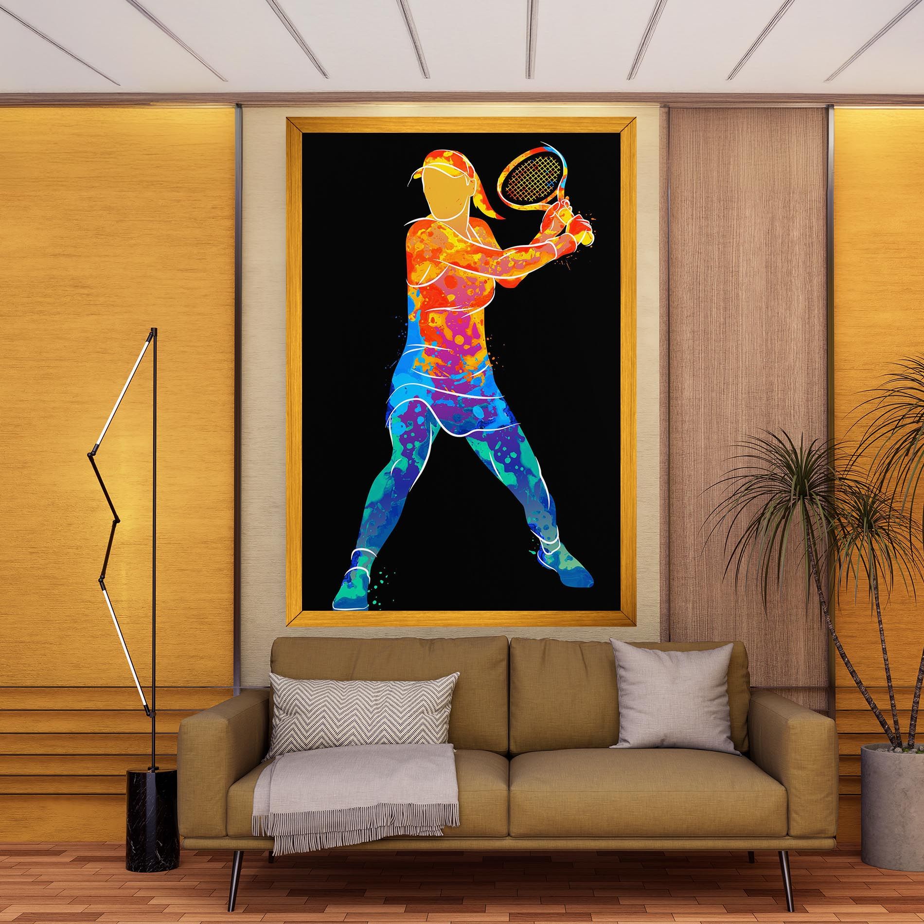 Green Orange Tennis mockup 9