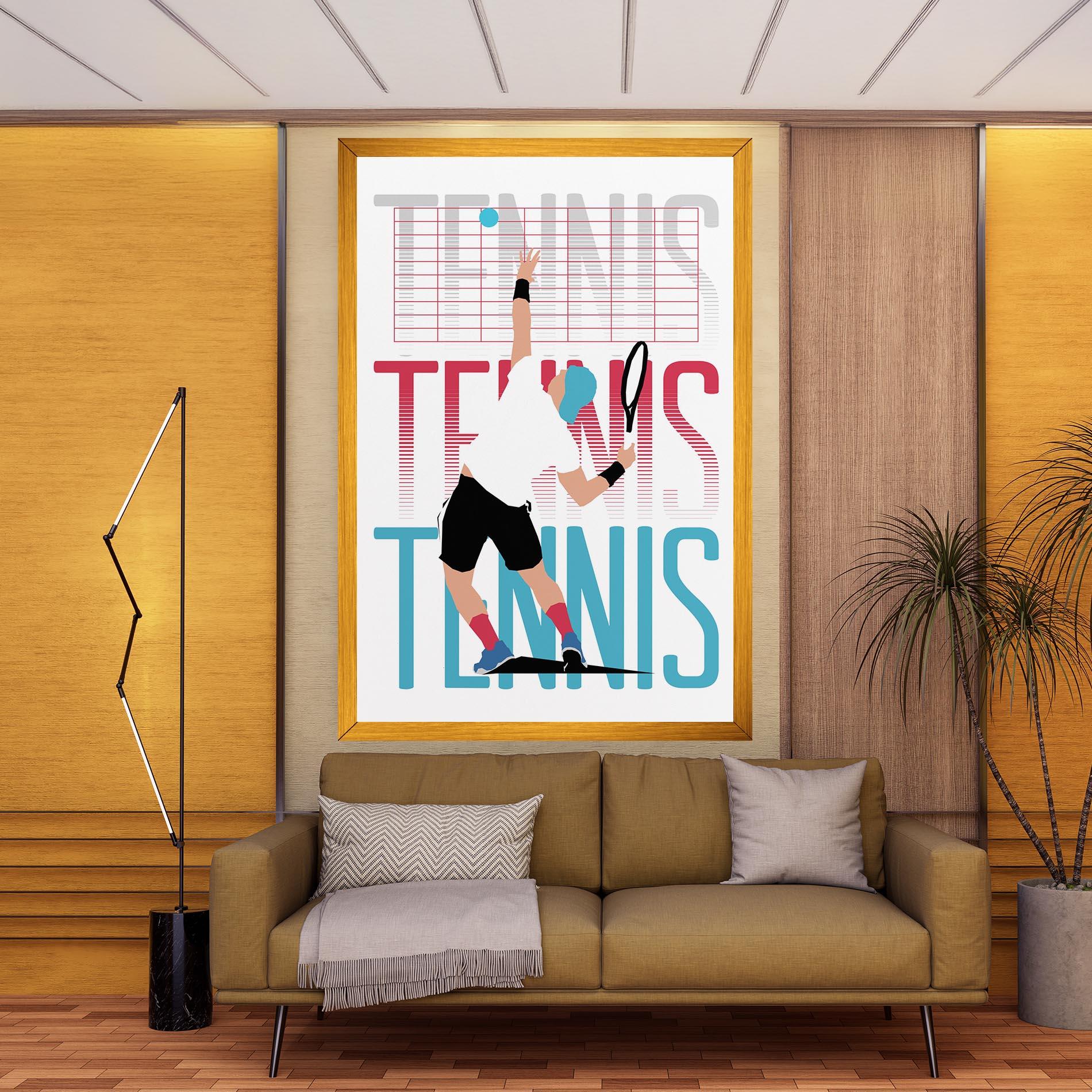 Картина на платно Tennis Ball Jump mockup 9