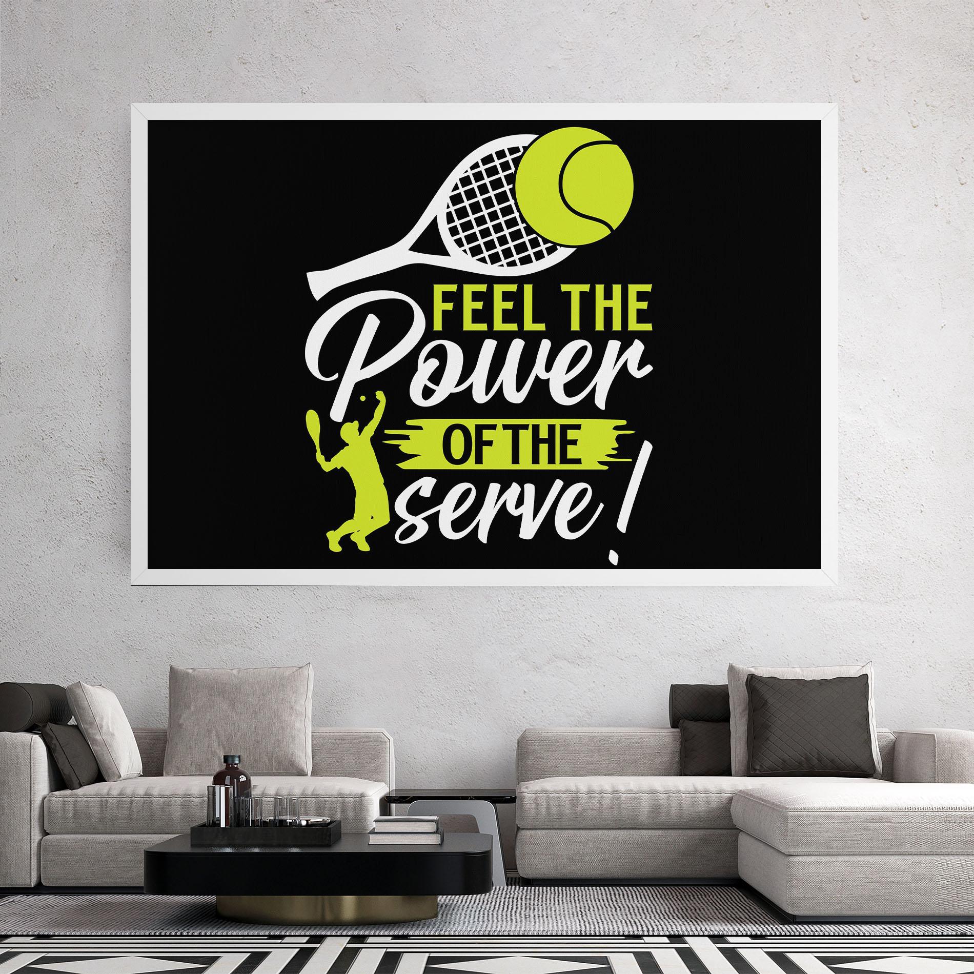 Картина на платно Power Serve mockup 2