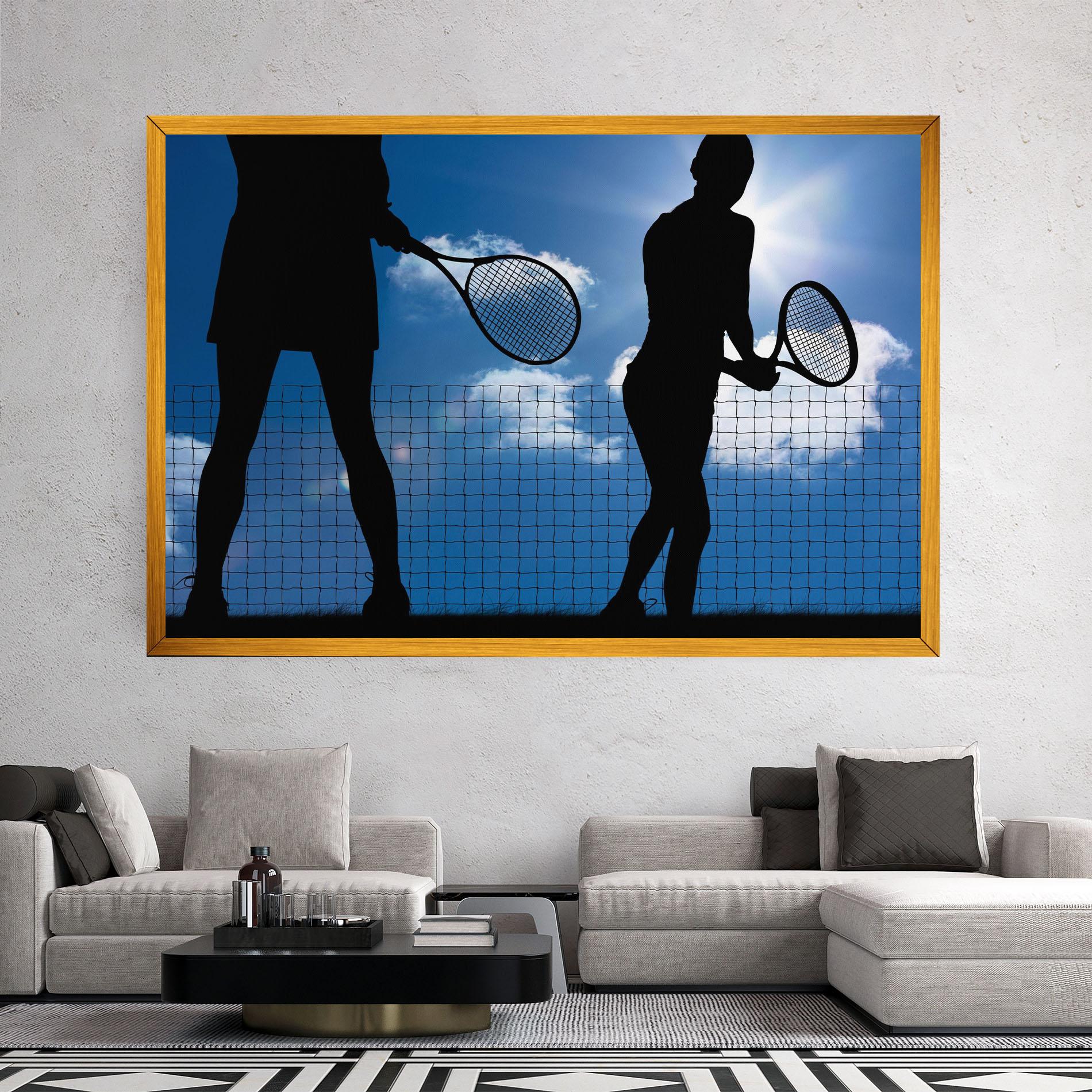 Картина на платно Blue Sky Tennis mockup 2