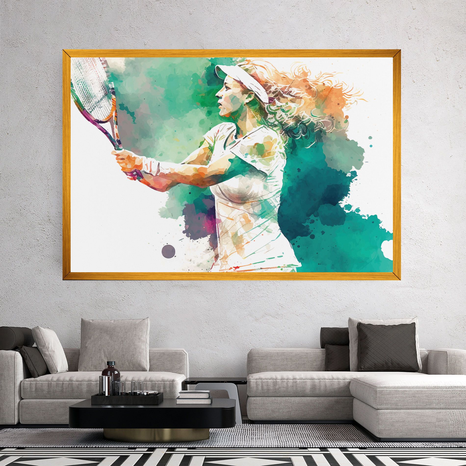 Green Art Tennis mockup 2