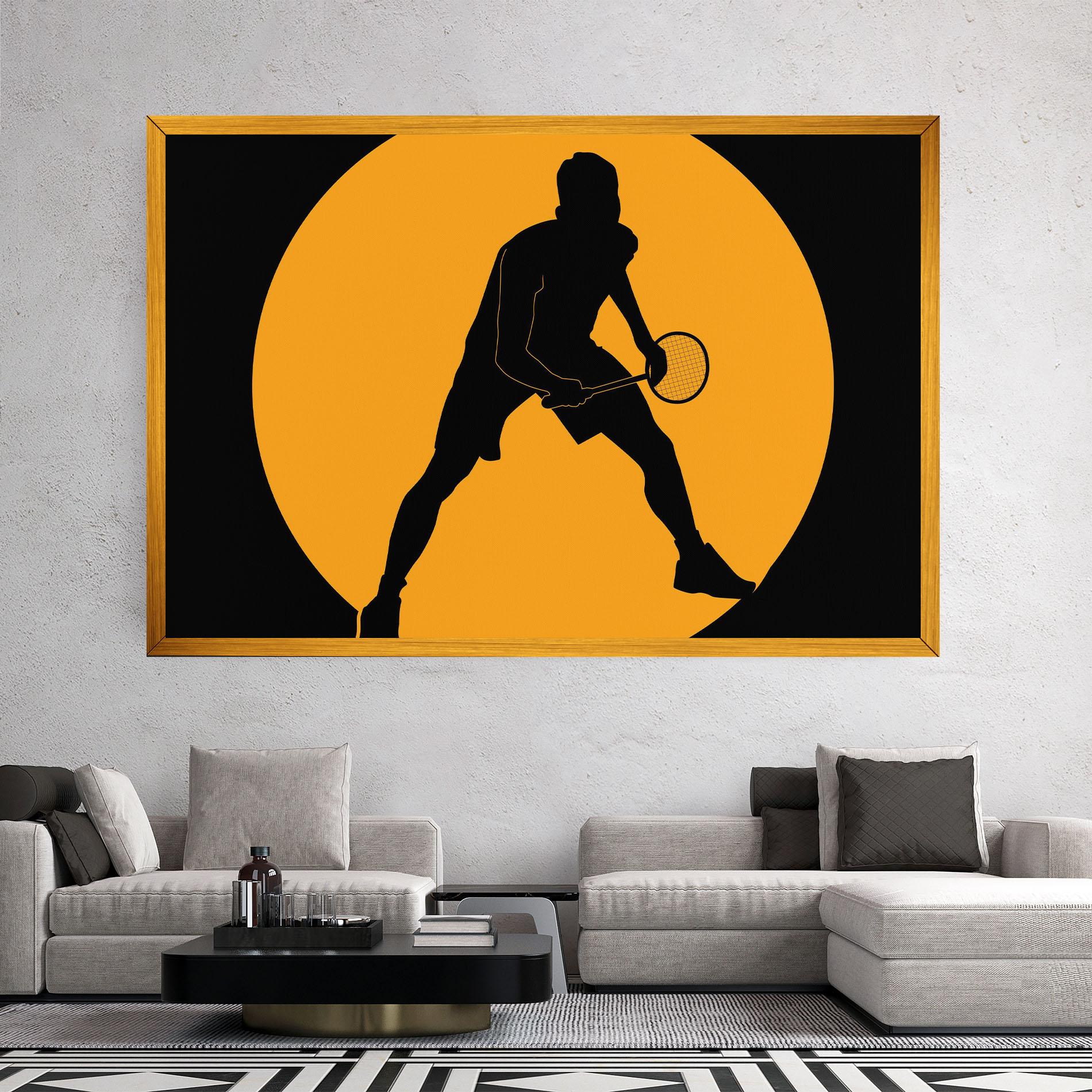 Картина на платно Orange Tennis mockup 2