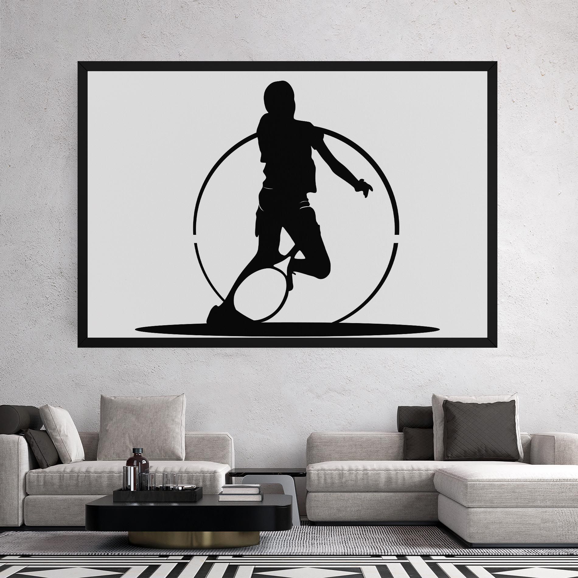 Black Tennis Circle mockup 2