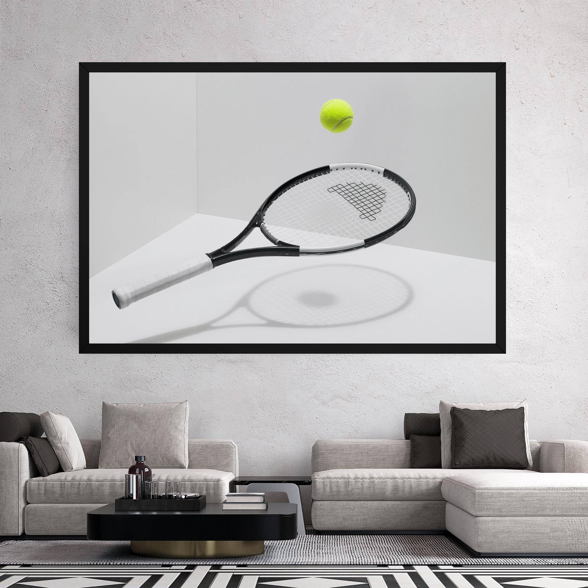 Картина на платно Floating Tennis Racket mockup 2