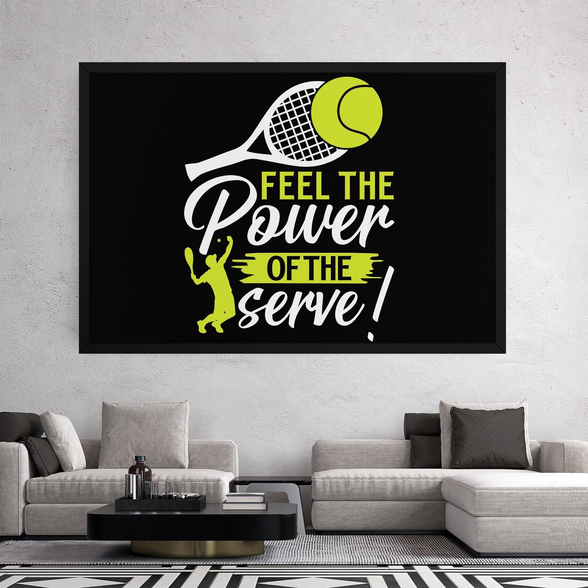 Картина на платно Power Serve mockup 2