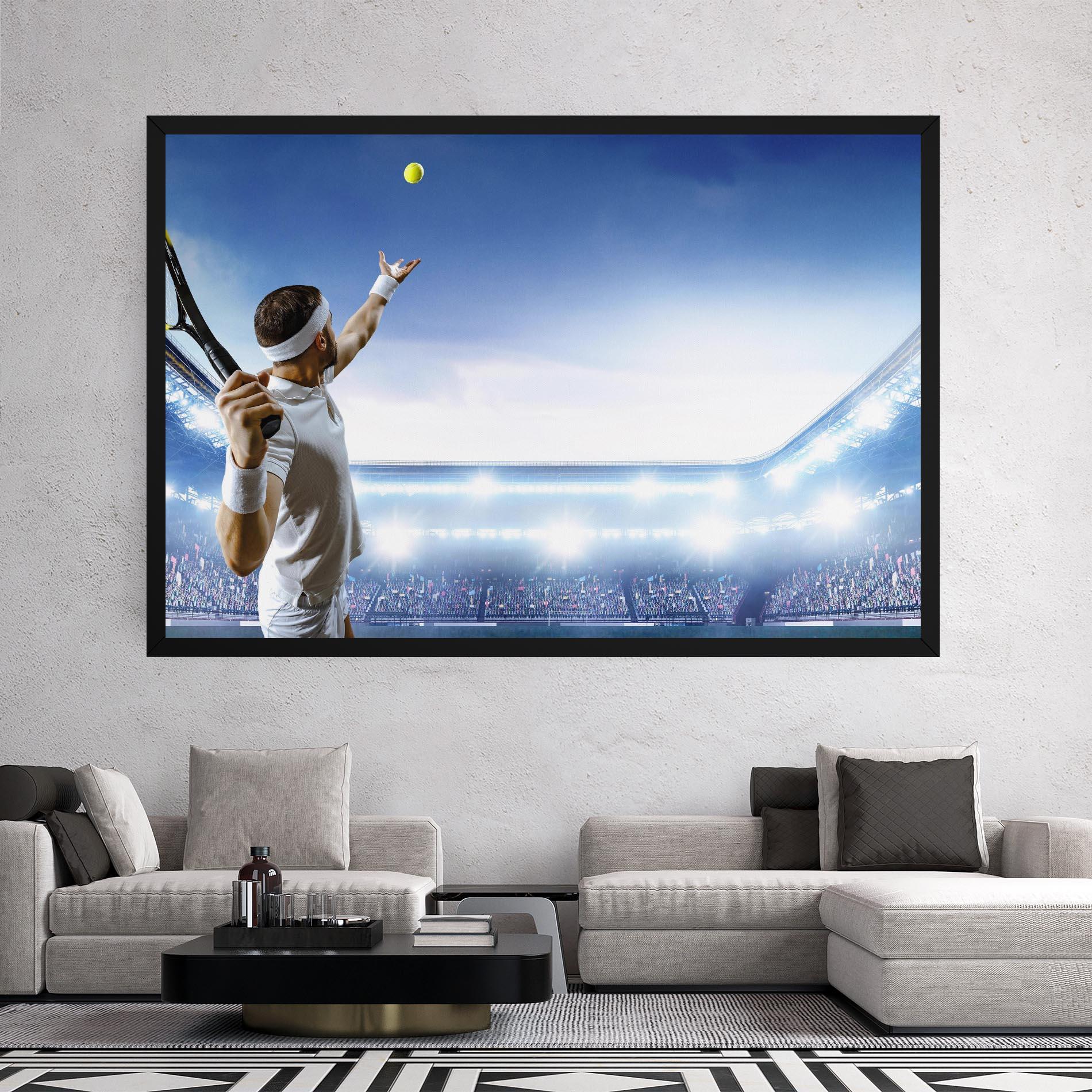 Картина на платно Stadium Tennis Player mockup 2