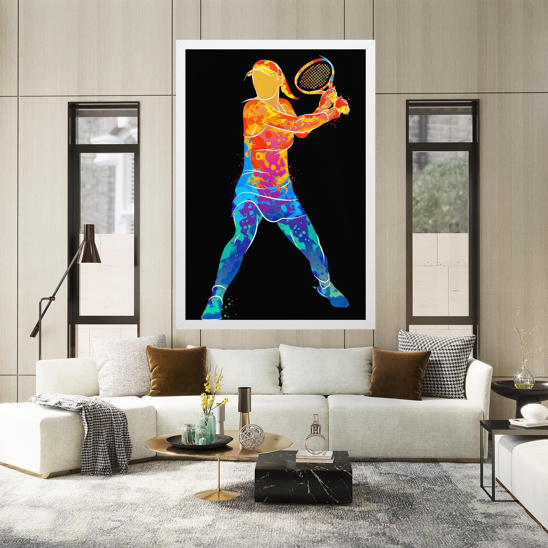 Green Orange Tennis mockup 2