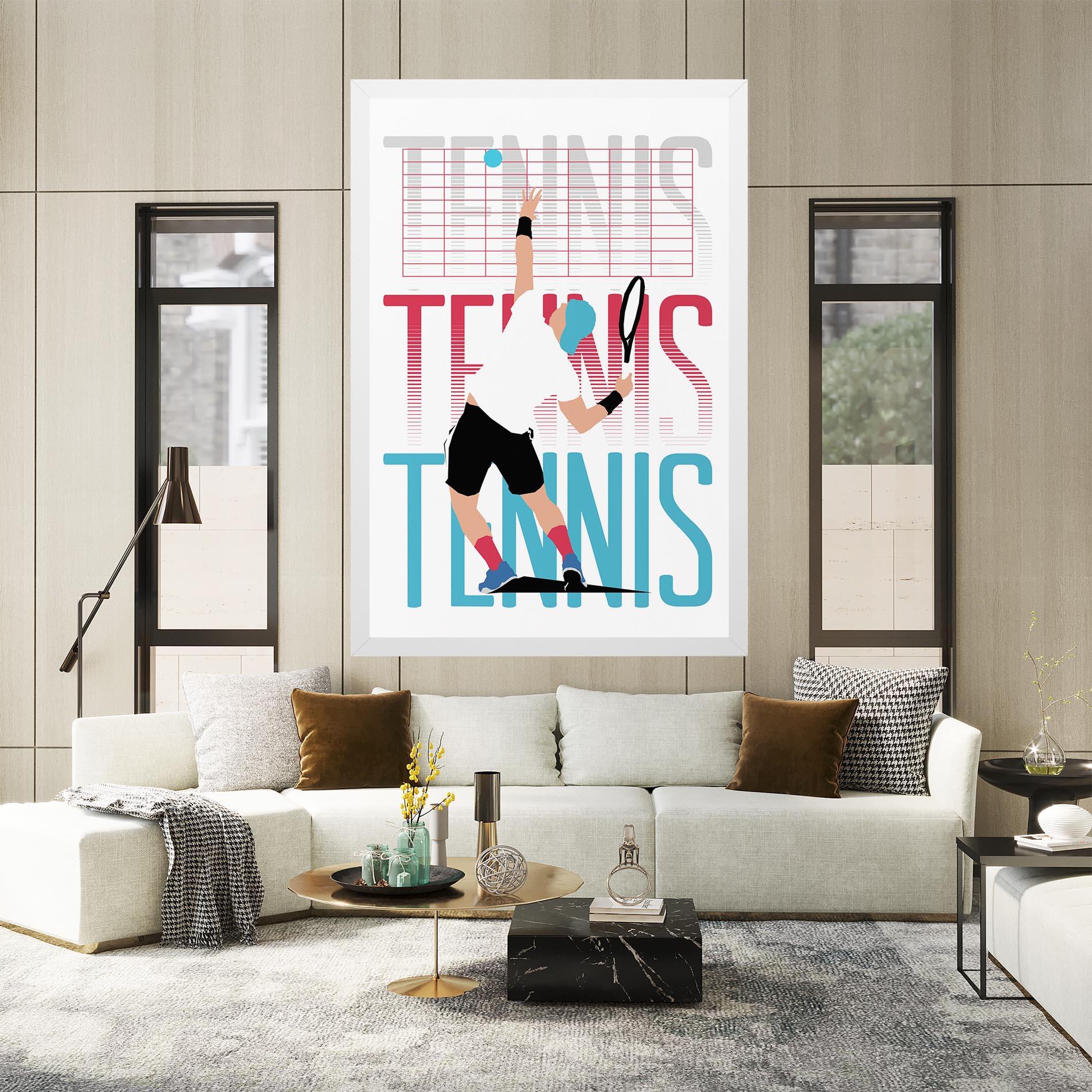 Картина на платно Tennis Ball Jump mockup 2