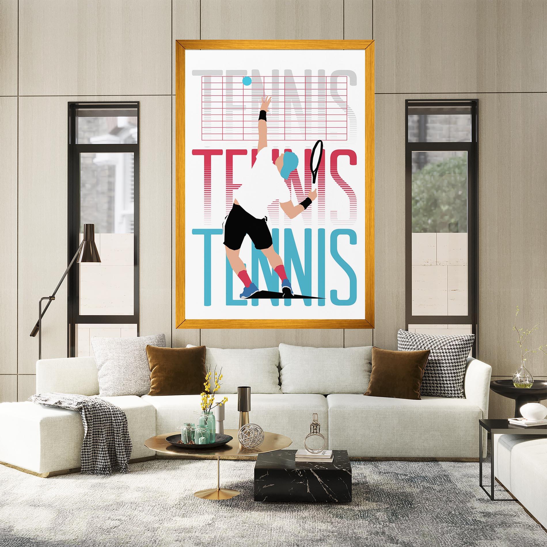 Картина на платно Tennis Ball Jump mockup 2
