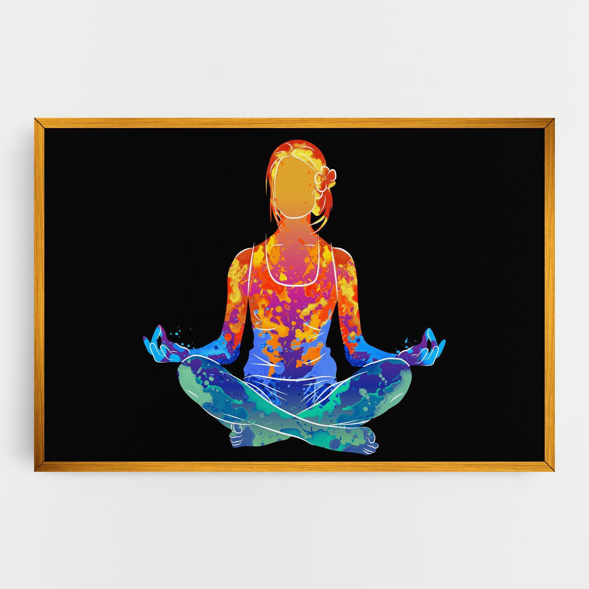 Картина на платно Colorful Meditation mockup 0