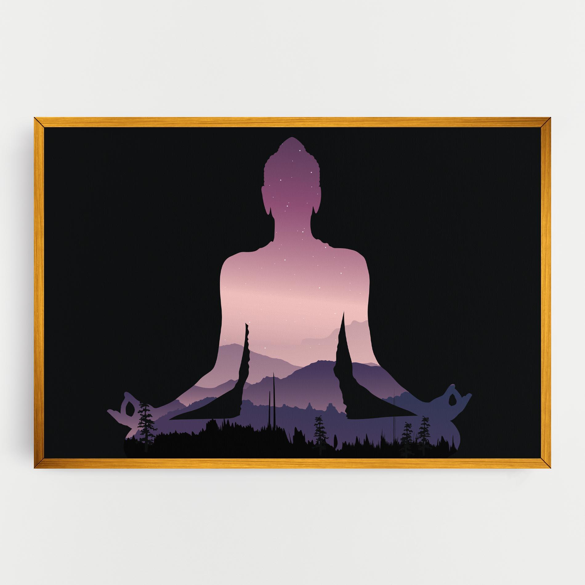 Картина на платно Forest Star Yoga mockup 0