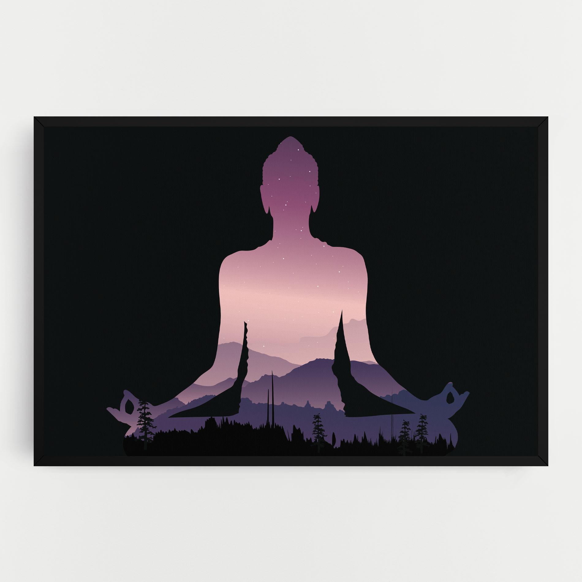 Картина на платно Forest Star Yoga mockup 0