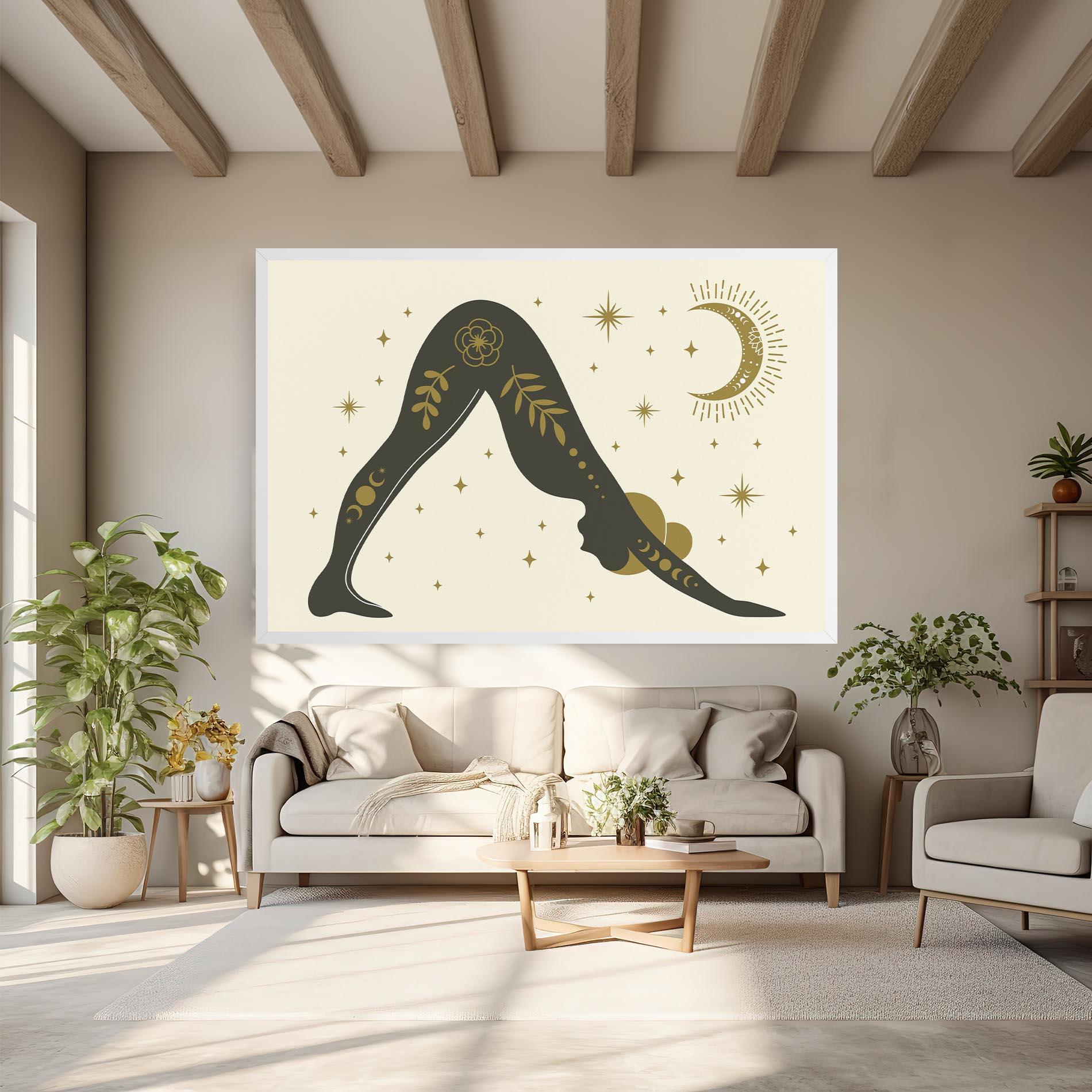 Картина на платно Adho Mukha mockup 6