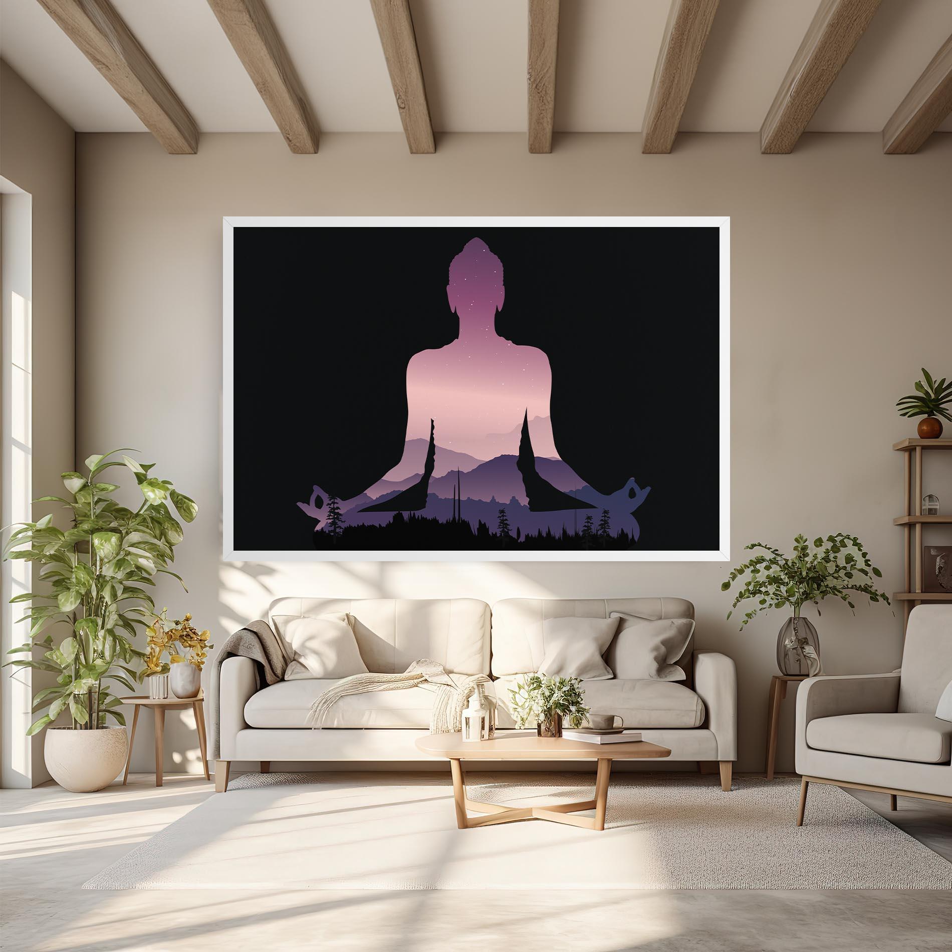 Картина на платно Forest Star Yoga mockup 6