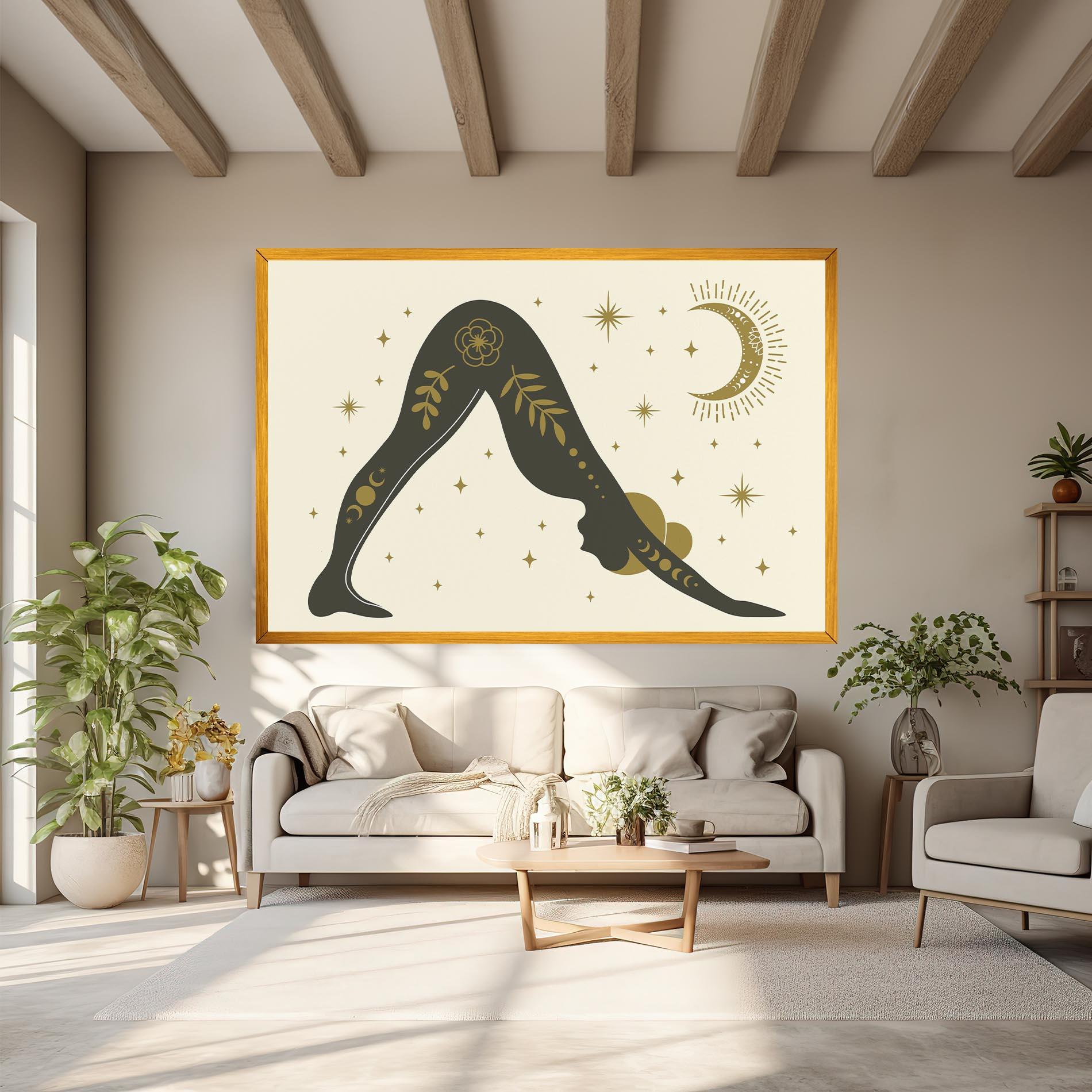 Картина на платно Adho Mukha mockup 6