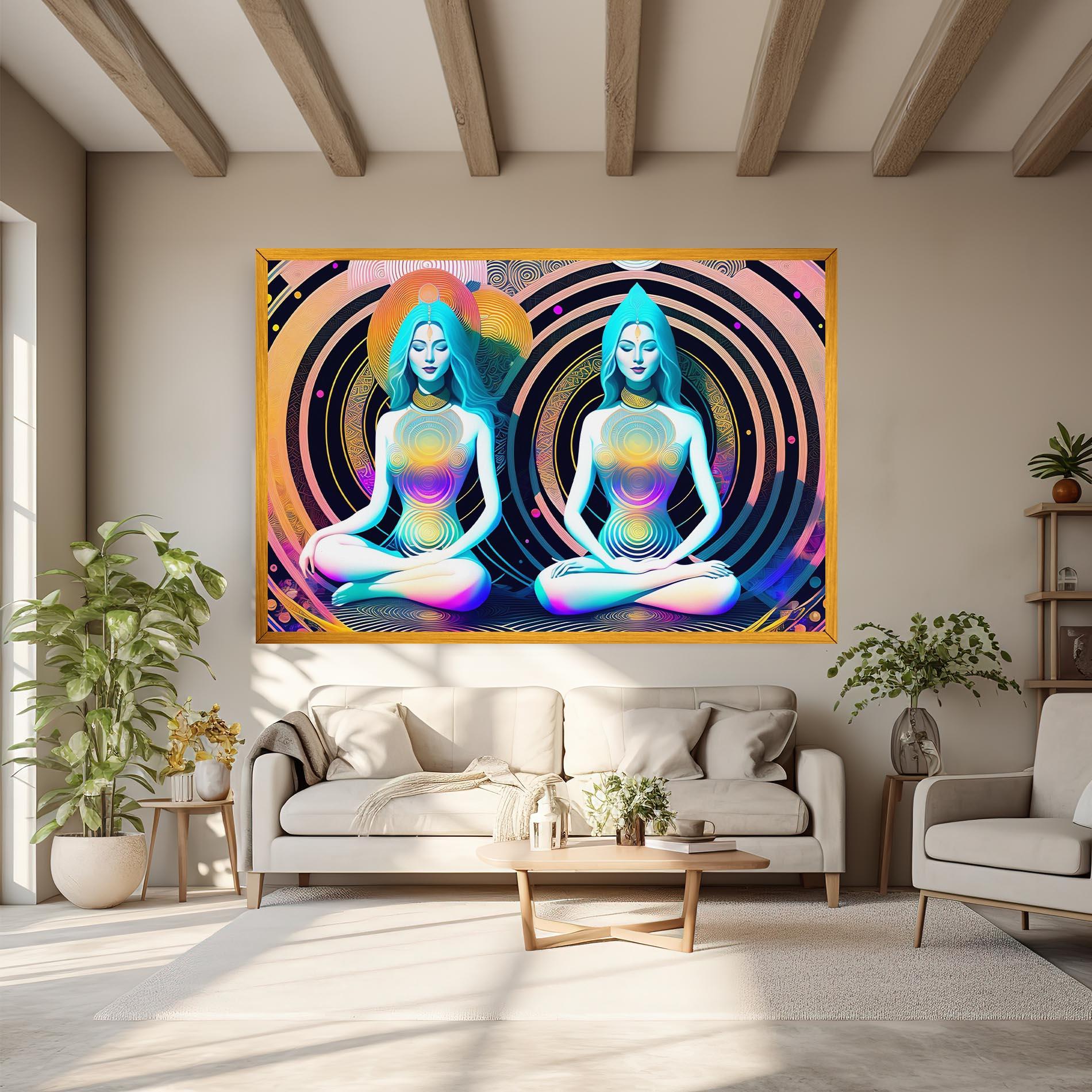 Картина на платно Clolorful Illustrations mockup 6