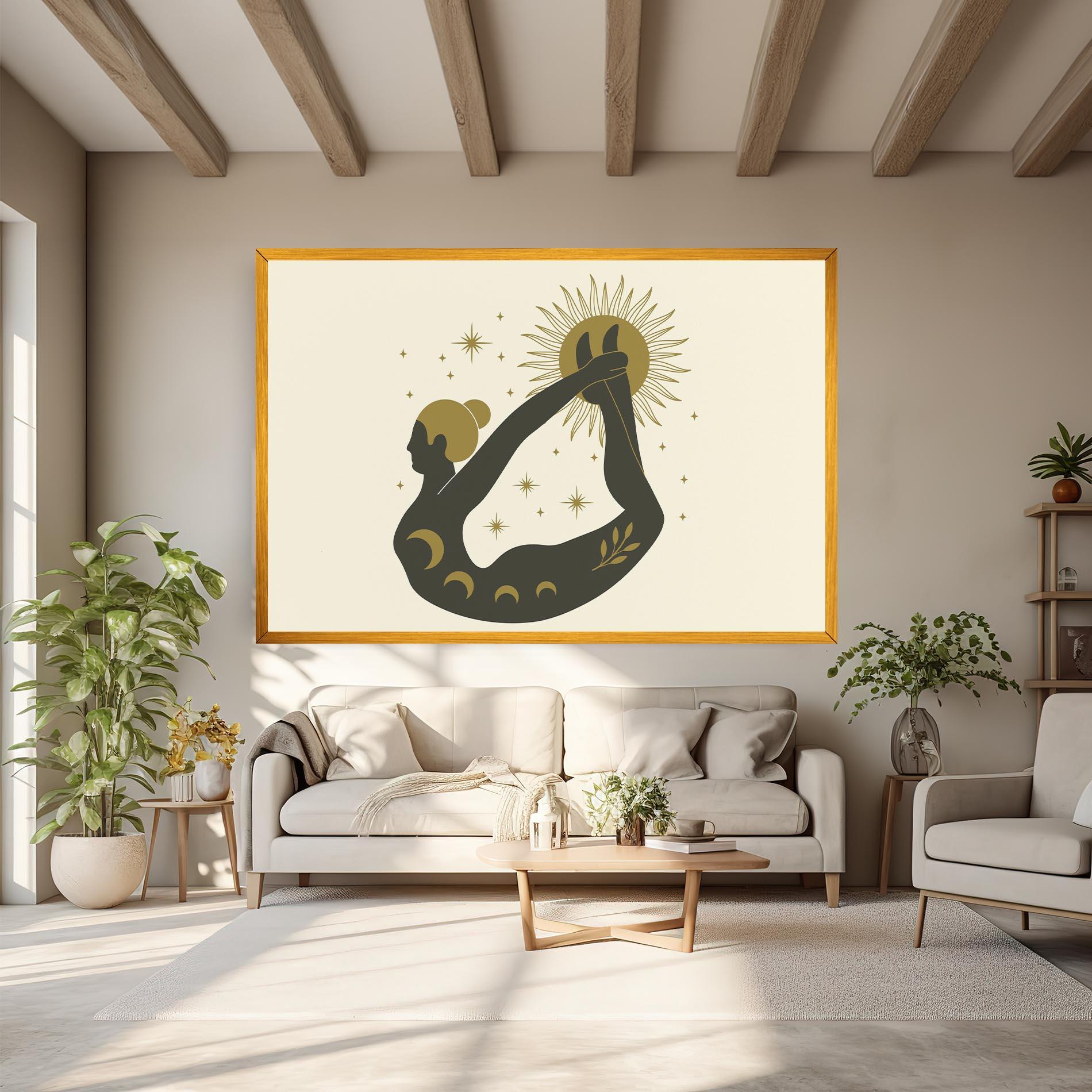 Картина на платно Dhanurasana mockup 6