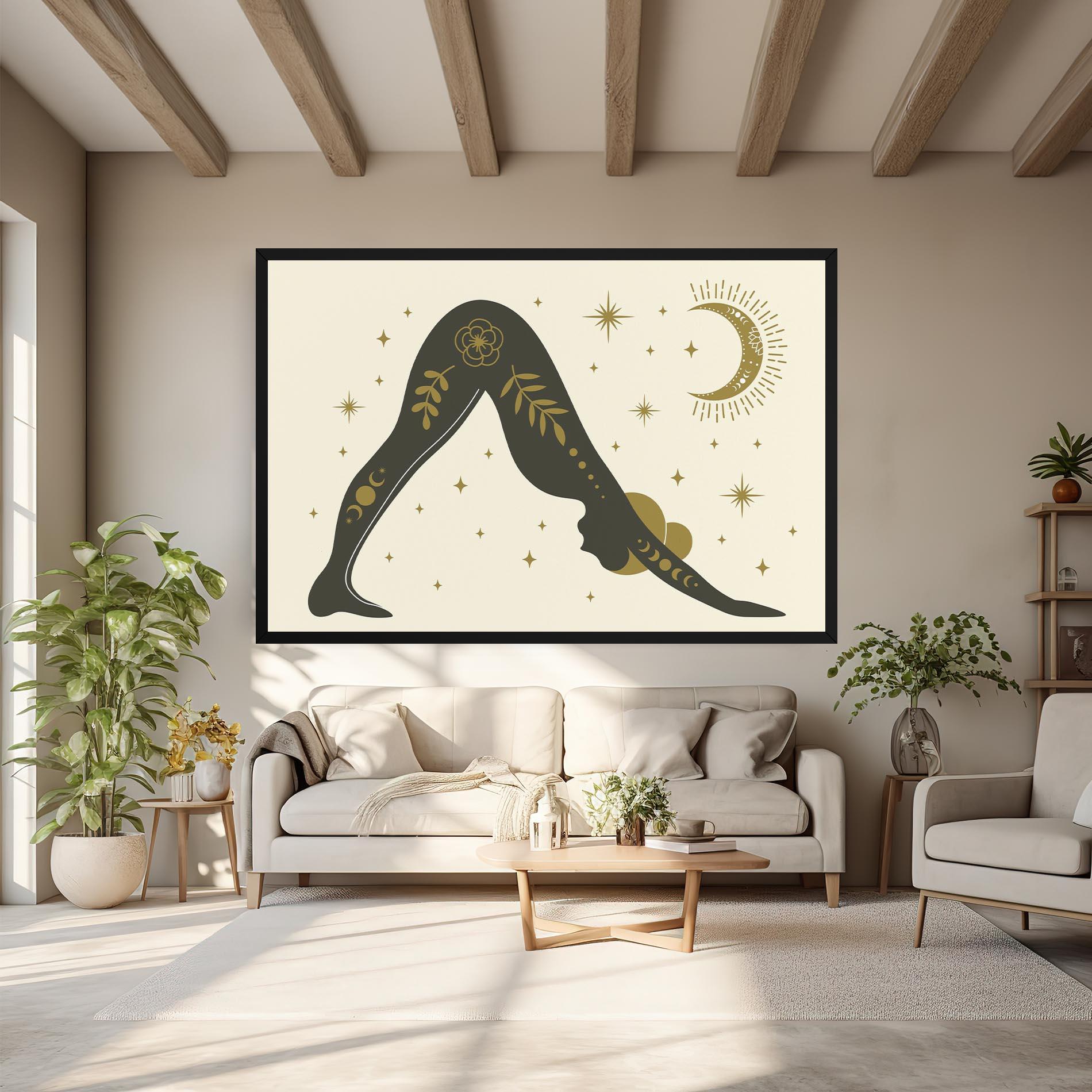 Картина на платно Adho Mukha mockup 6