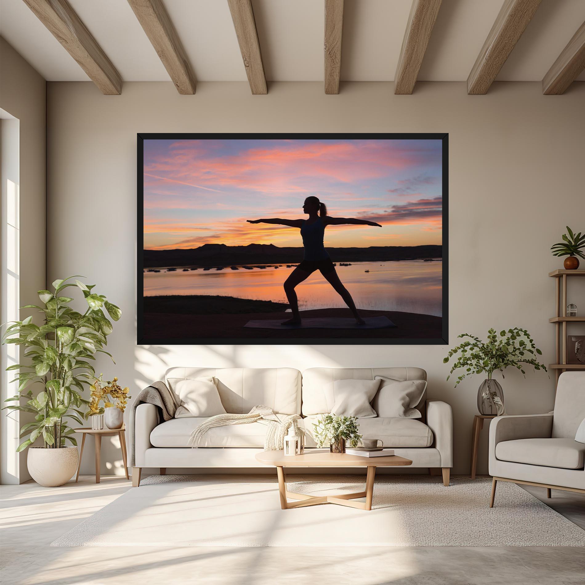 Картина на платно Morning Yoga mockup 6