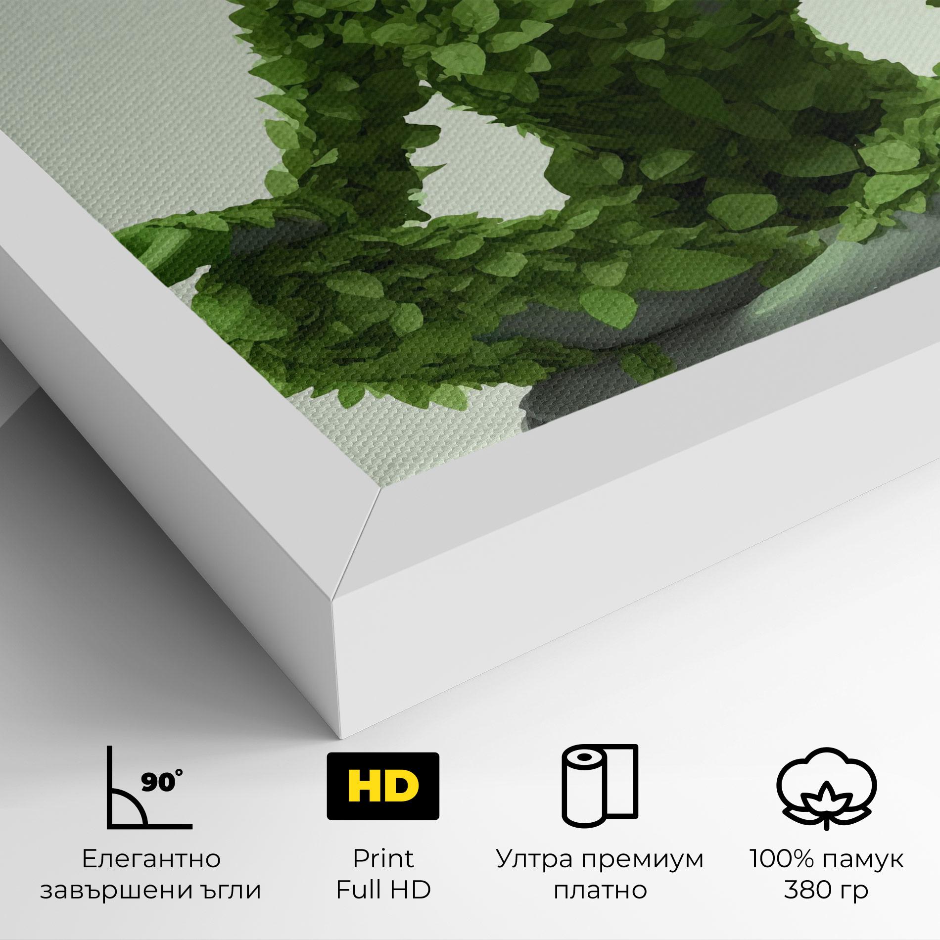 Картина на платно Nature Yoga mockup 4