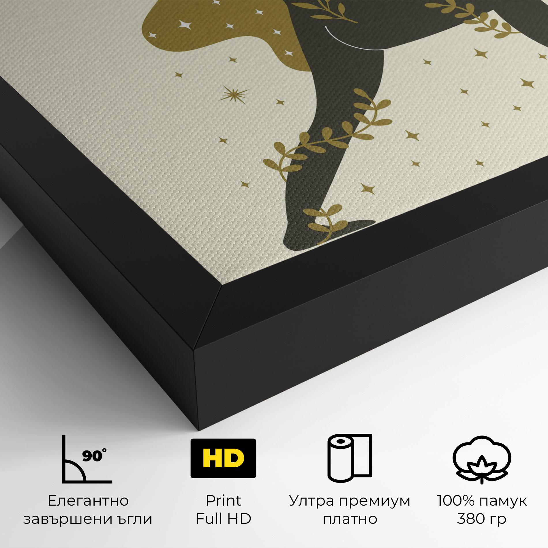 Картина на платно Chandrasana mockup 4