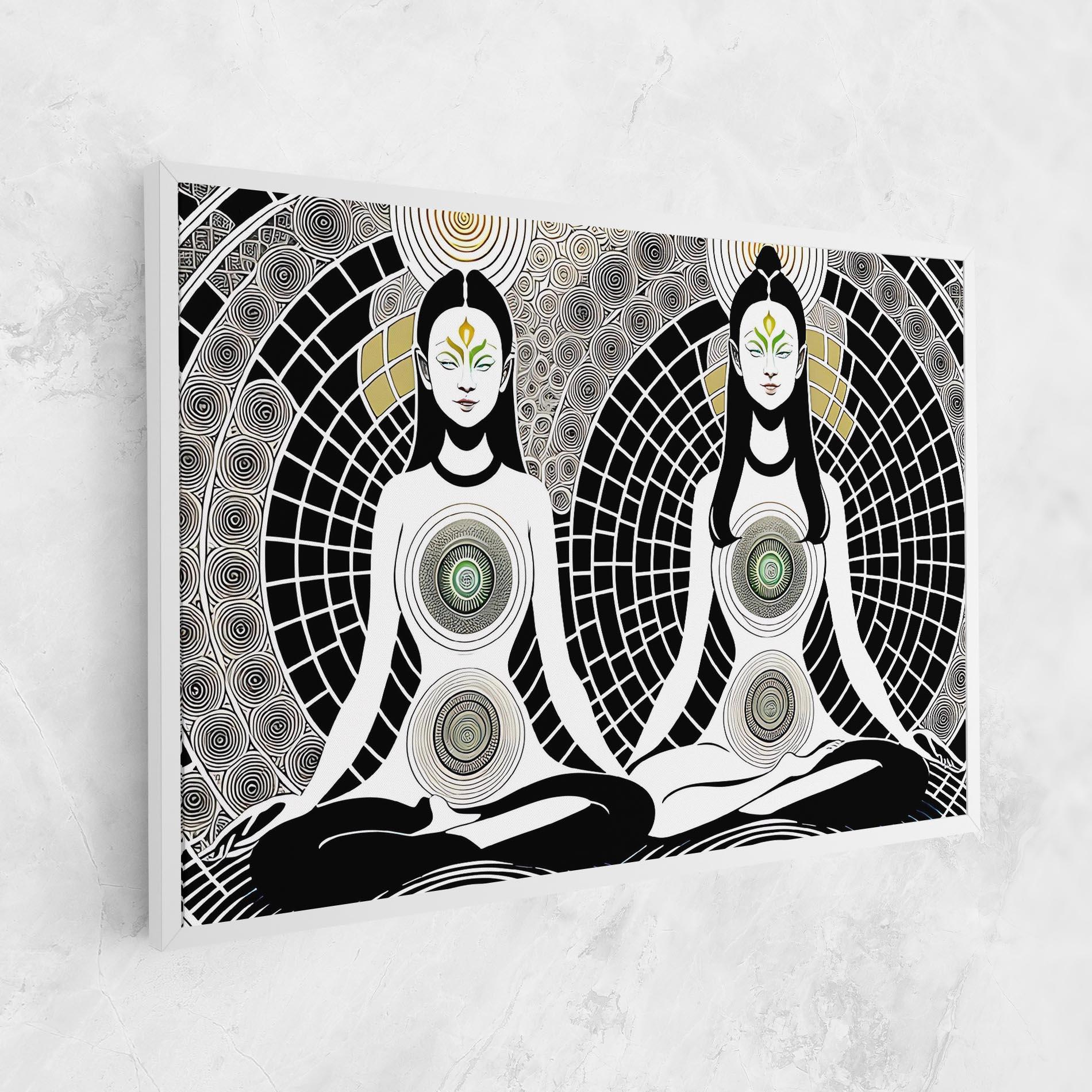 Картина на платно Clolorful Meditation mockup 1