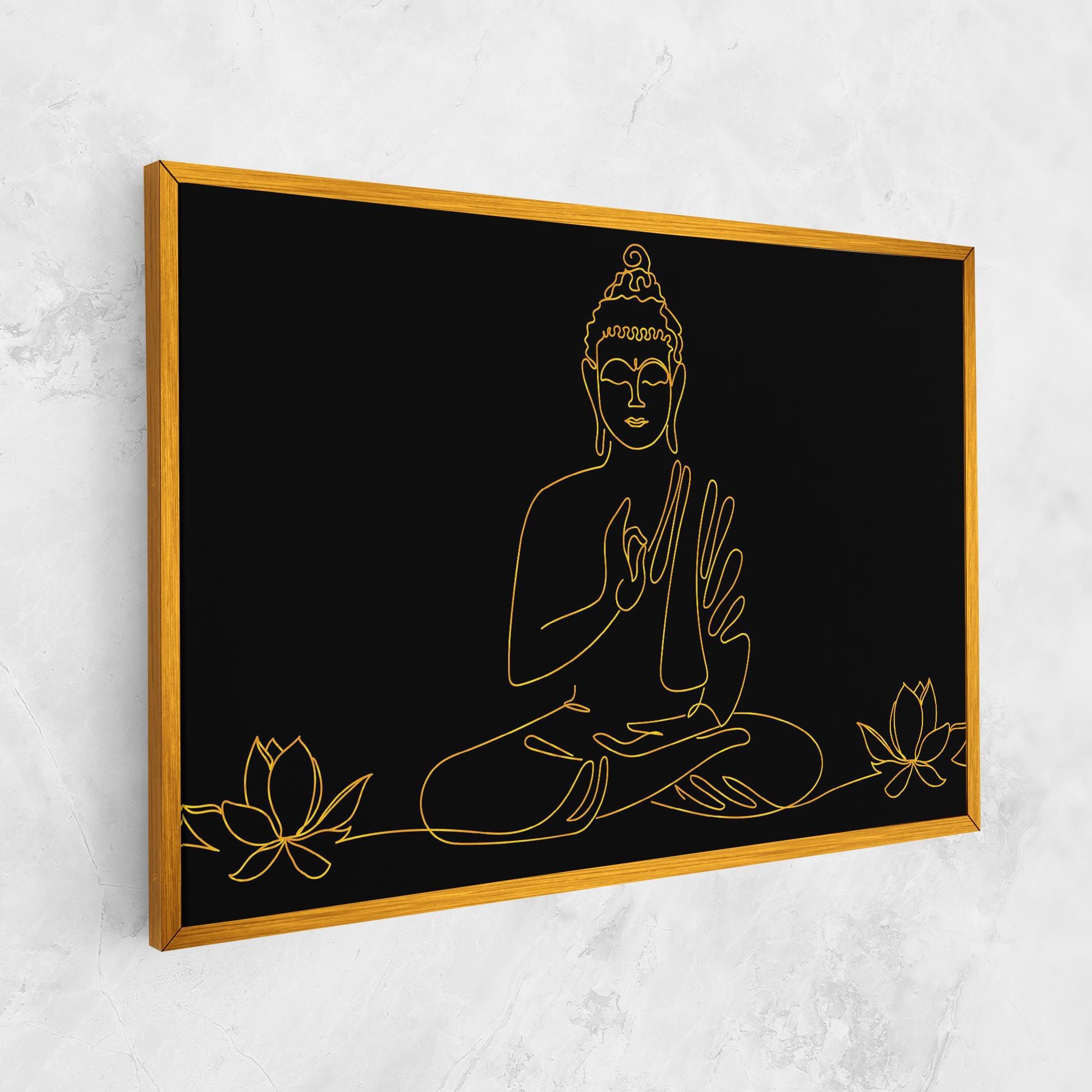 Buddha Gold Line mockup 1