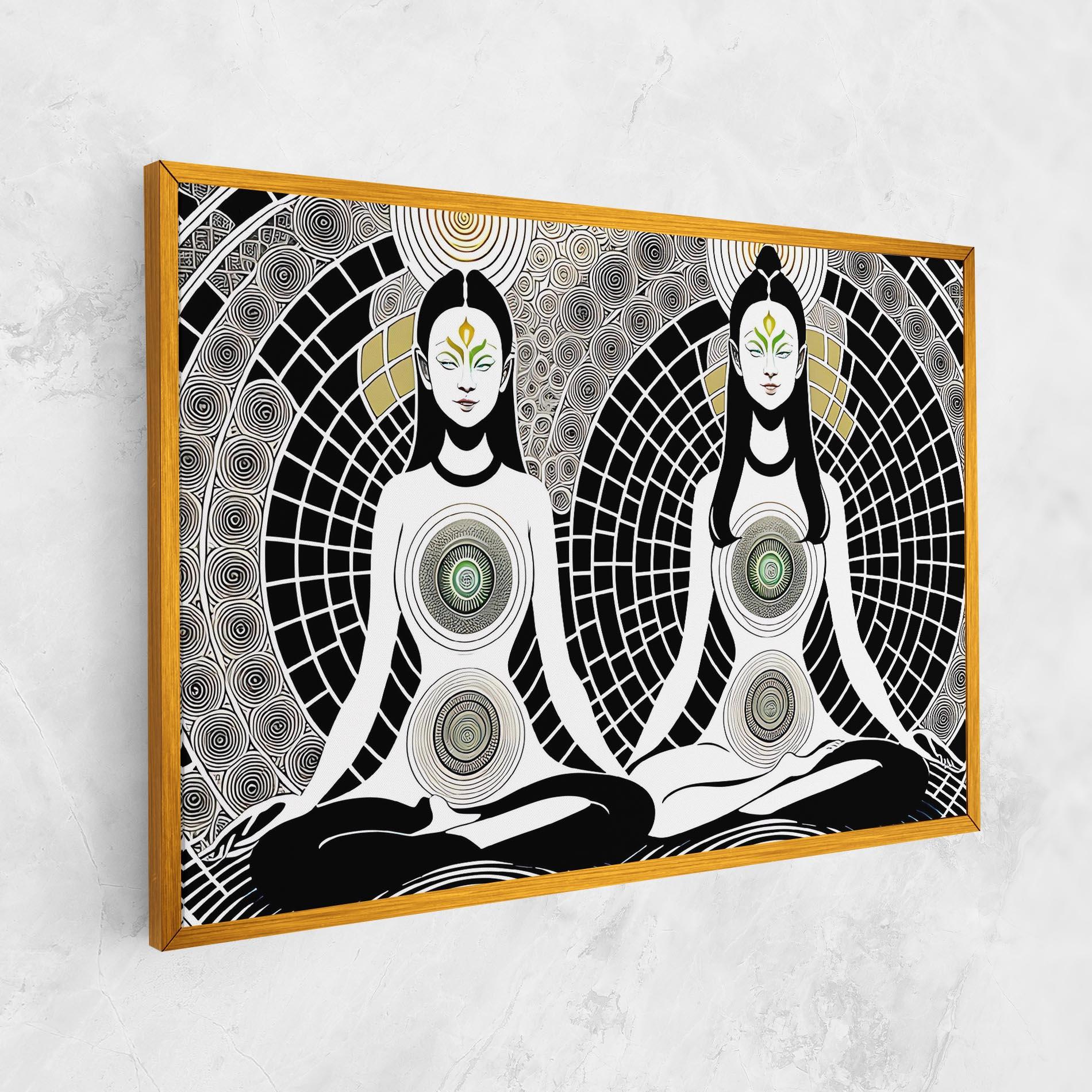 Картина на платно Clolorful Meditation mockup 1