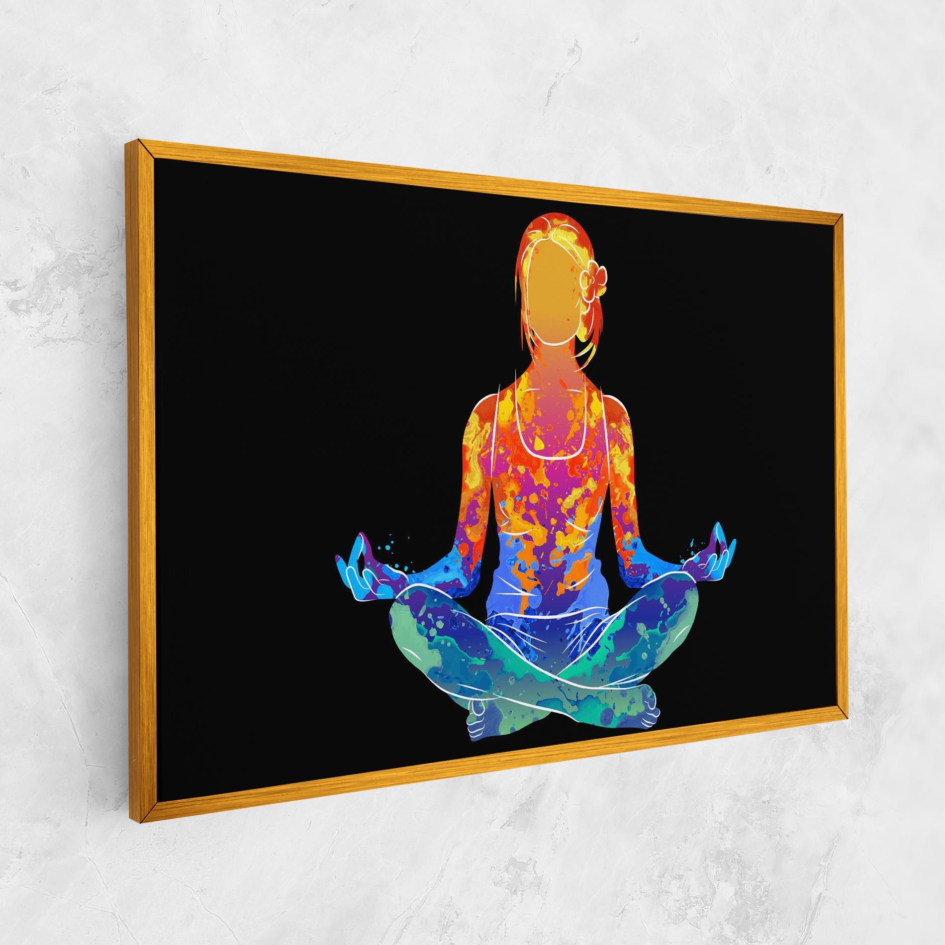 Картина на платно Colorful Meditation mockup 1